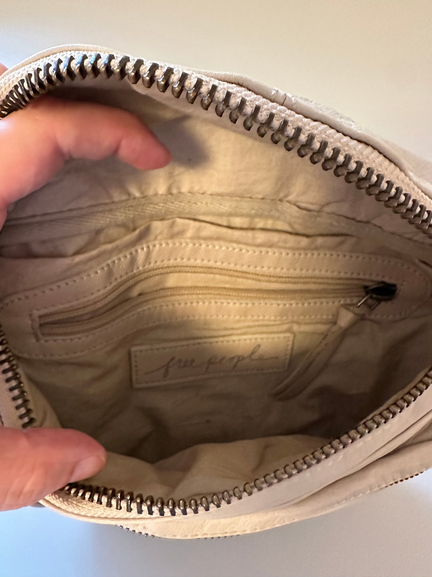 Free People Archer Leather Chain Strap Sling Bag