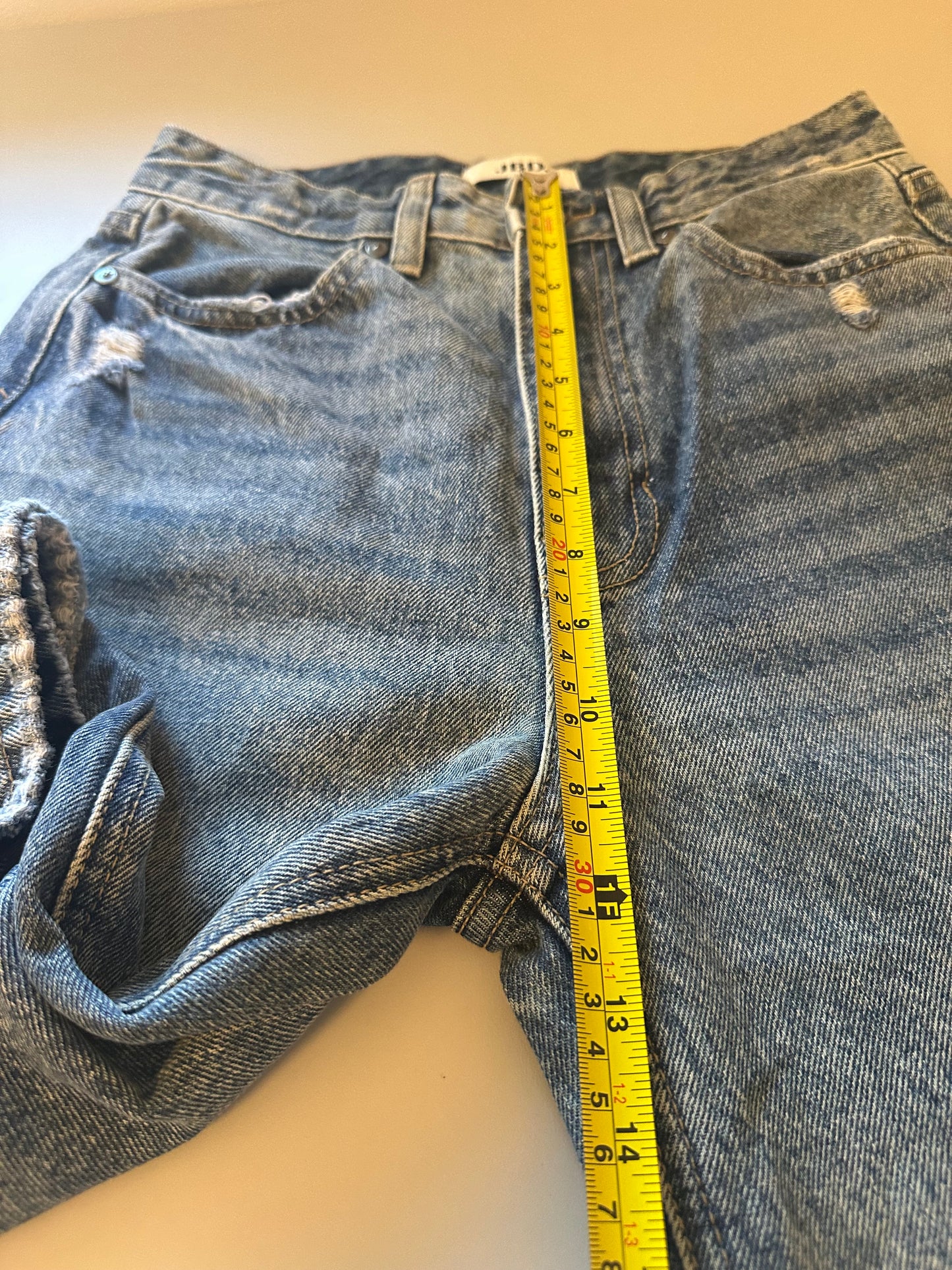 Just Black Classic Wide Leg Cotton 90s Style Denim Jeans | Size 25