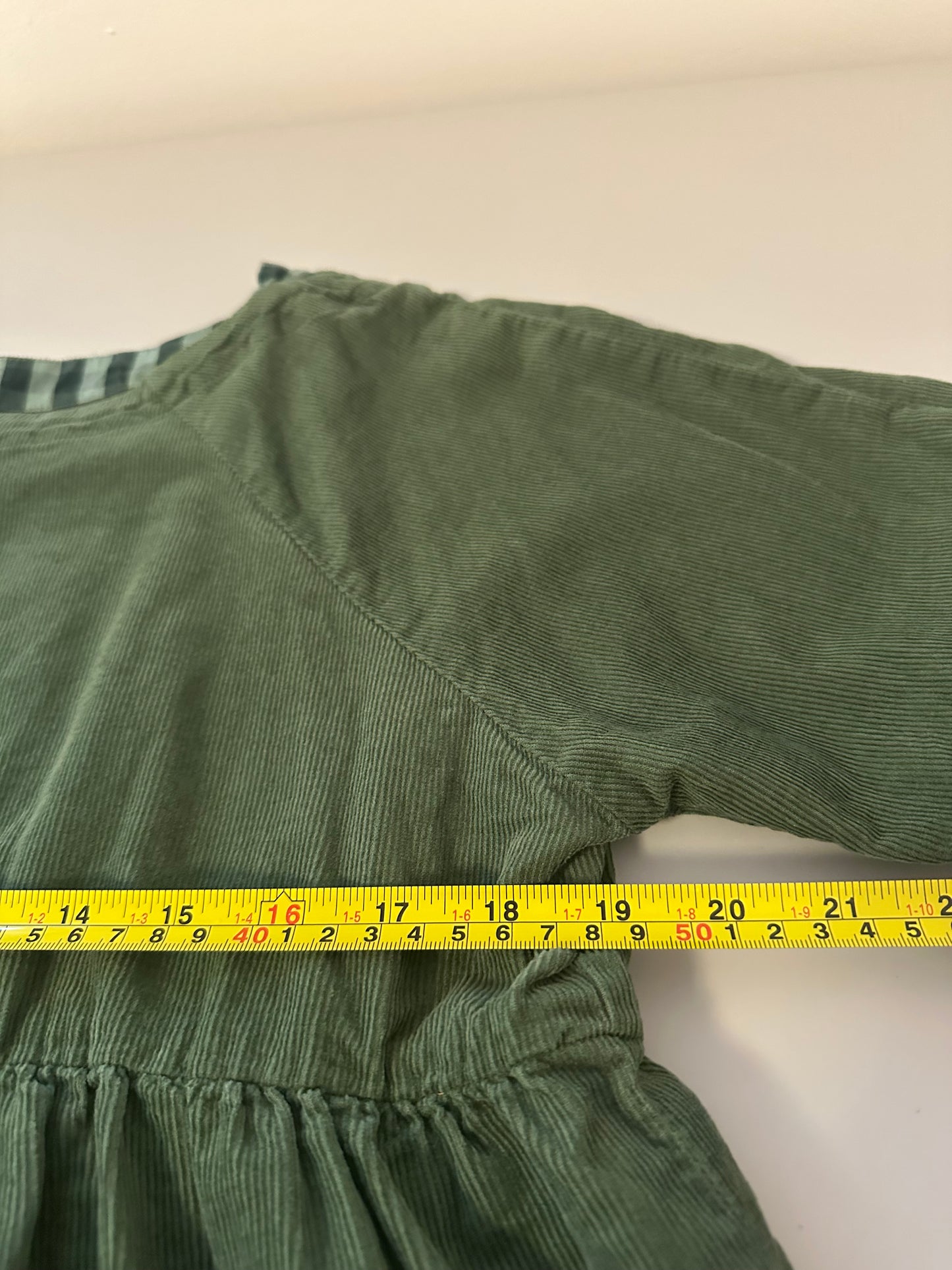 Maeve Anthropologie Maria Corduroy Olive Green Babydoll Blouse | Size XSP