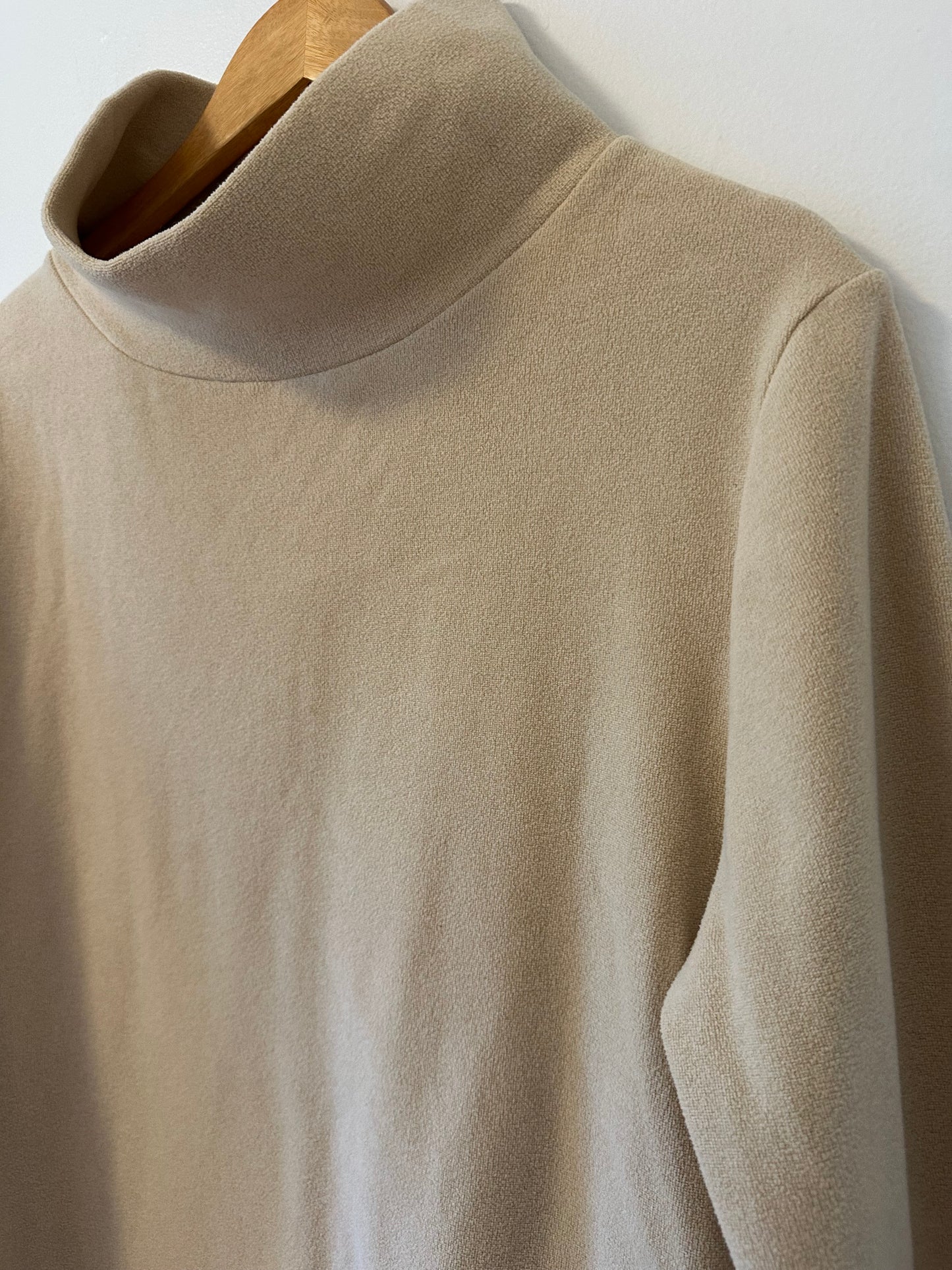 Dudley Stephens - Beige Fleece Greenpoint Turtleneck | Size XL