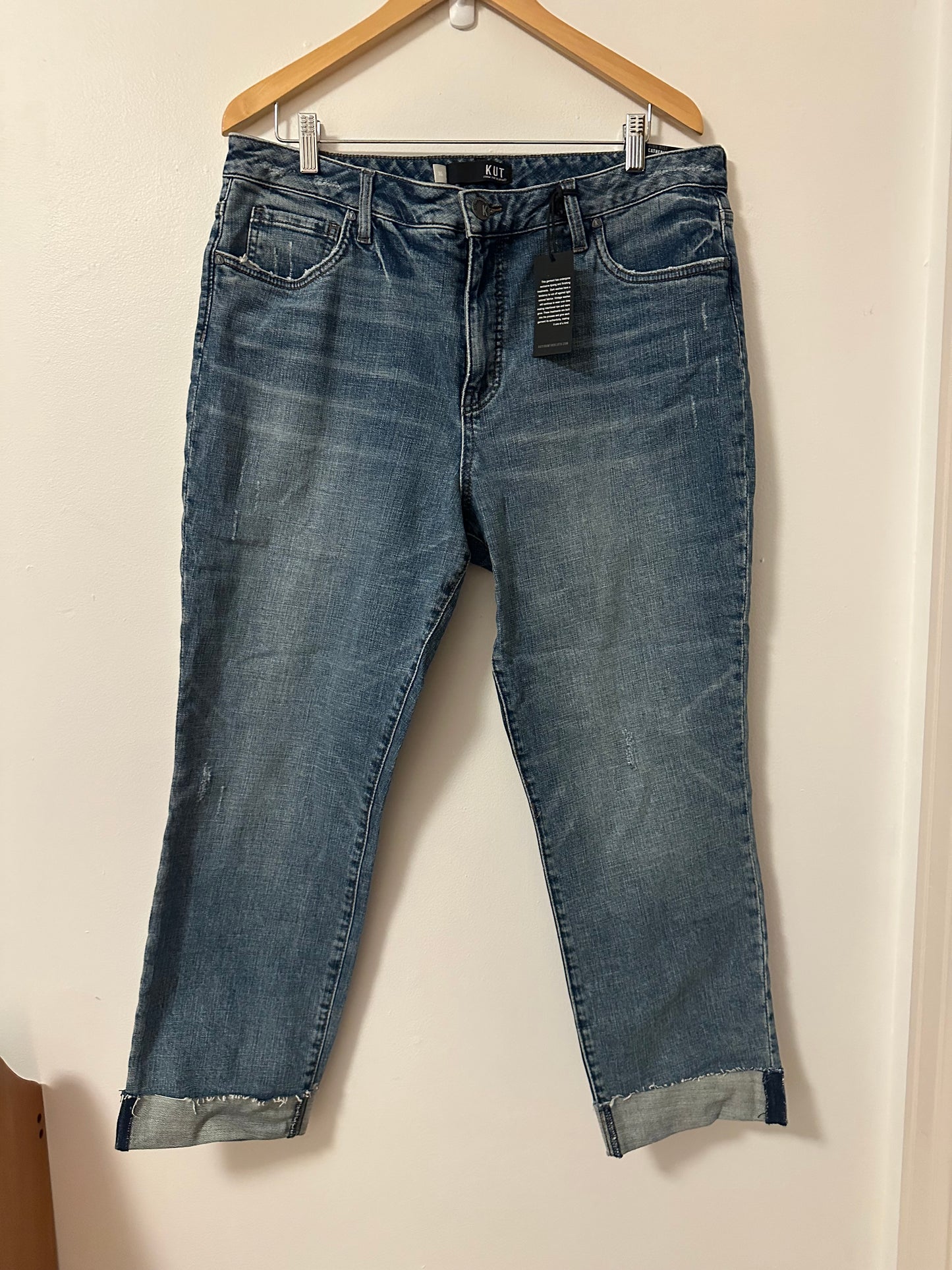 NWT Kut from the Kloth Catherine High Rise Boyfriend Jeans | Size 16