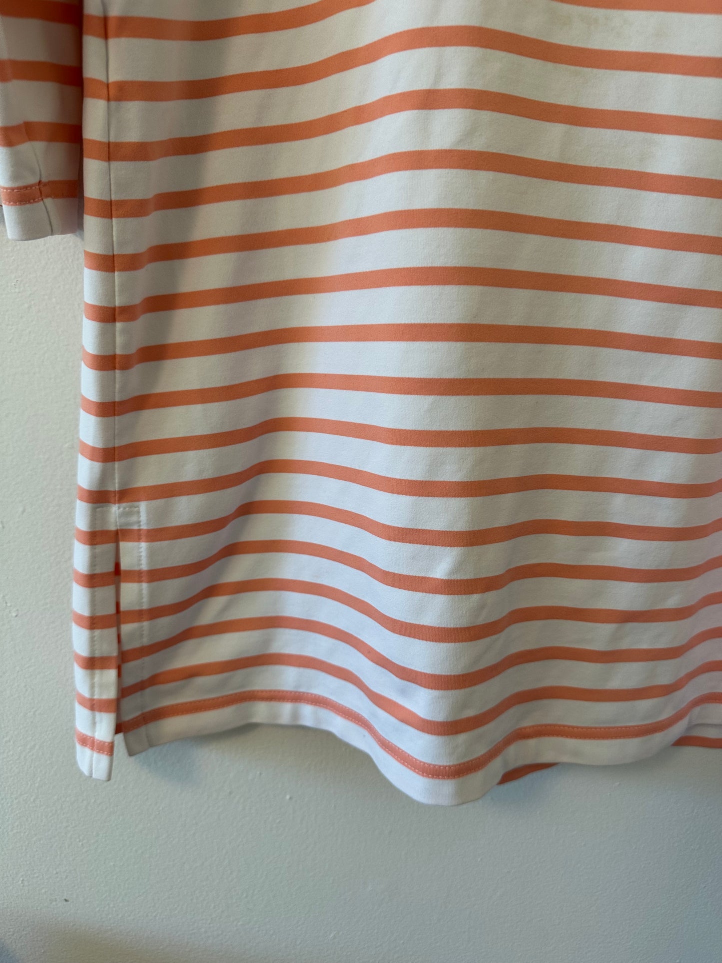 Saint James Phare Boat Neck Striped Tunic with Slits - Size 10