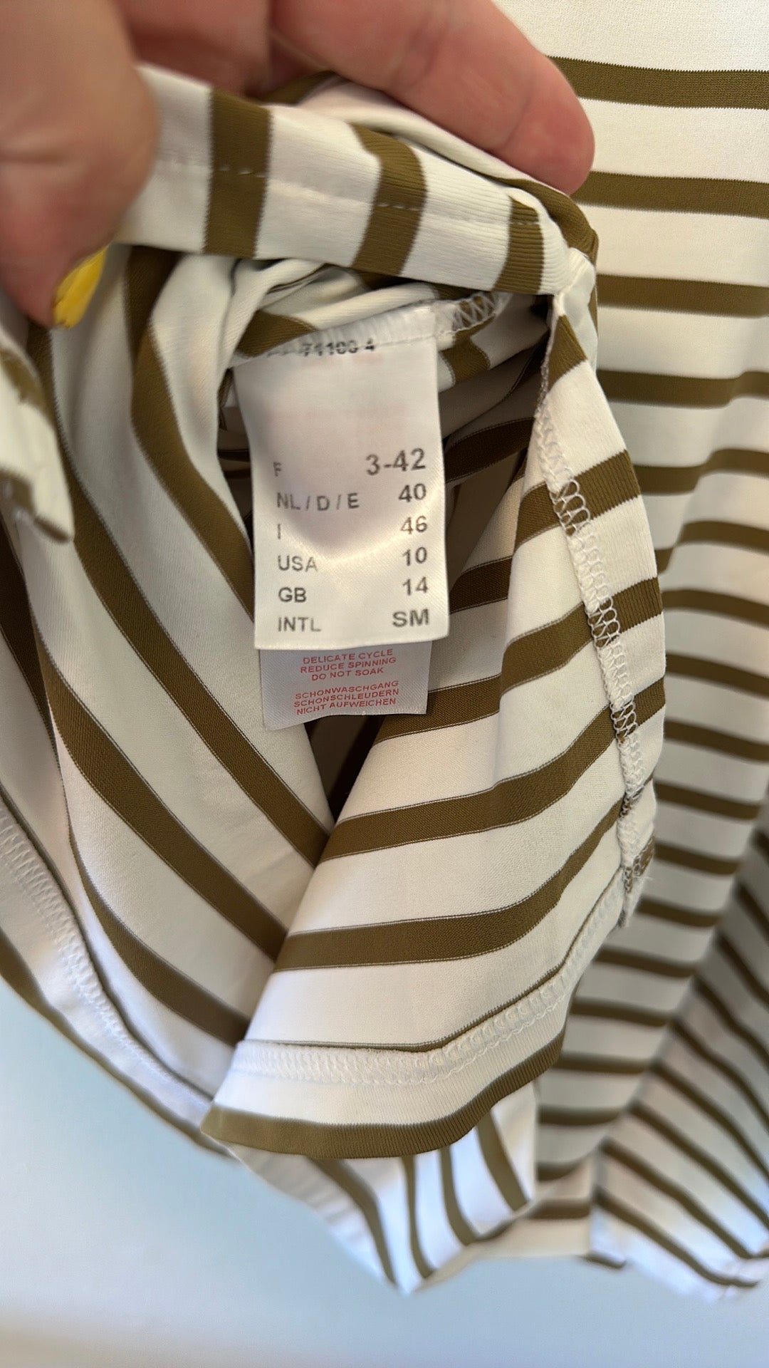 Saint James Phare Boat Neck Striped Tunic with Slits - Size 10