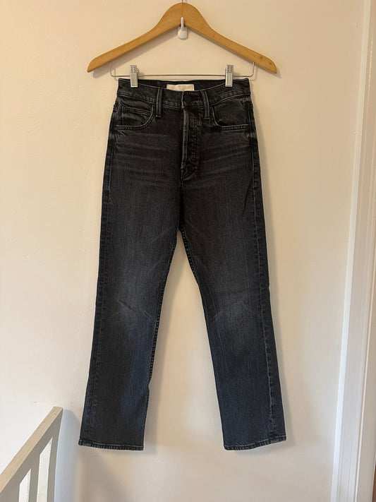 MOTHER The Tomcat Ankle Straight Leg Jeans in On The Fly - Size 24