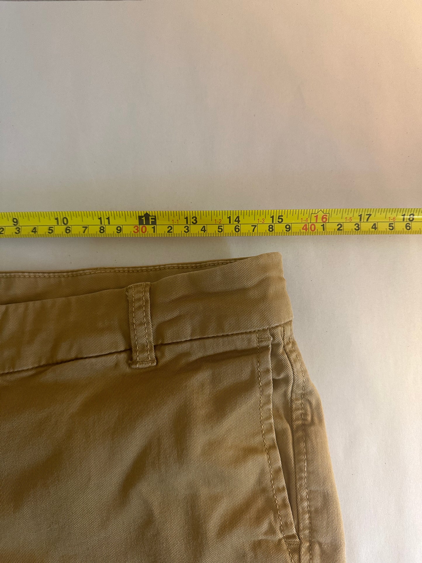 J. Crew Classic Tan Women's Chino Shorts - Size 8