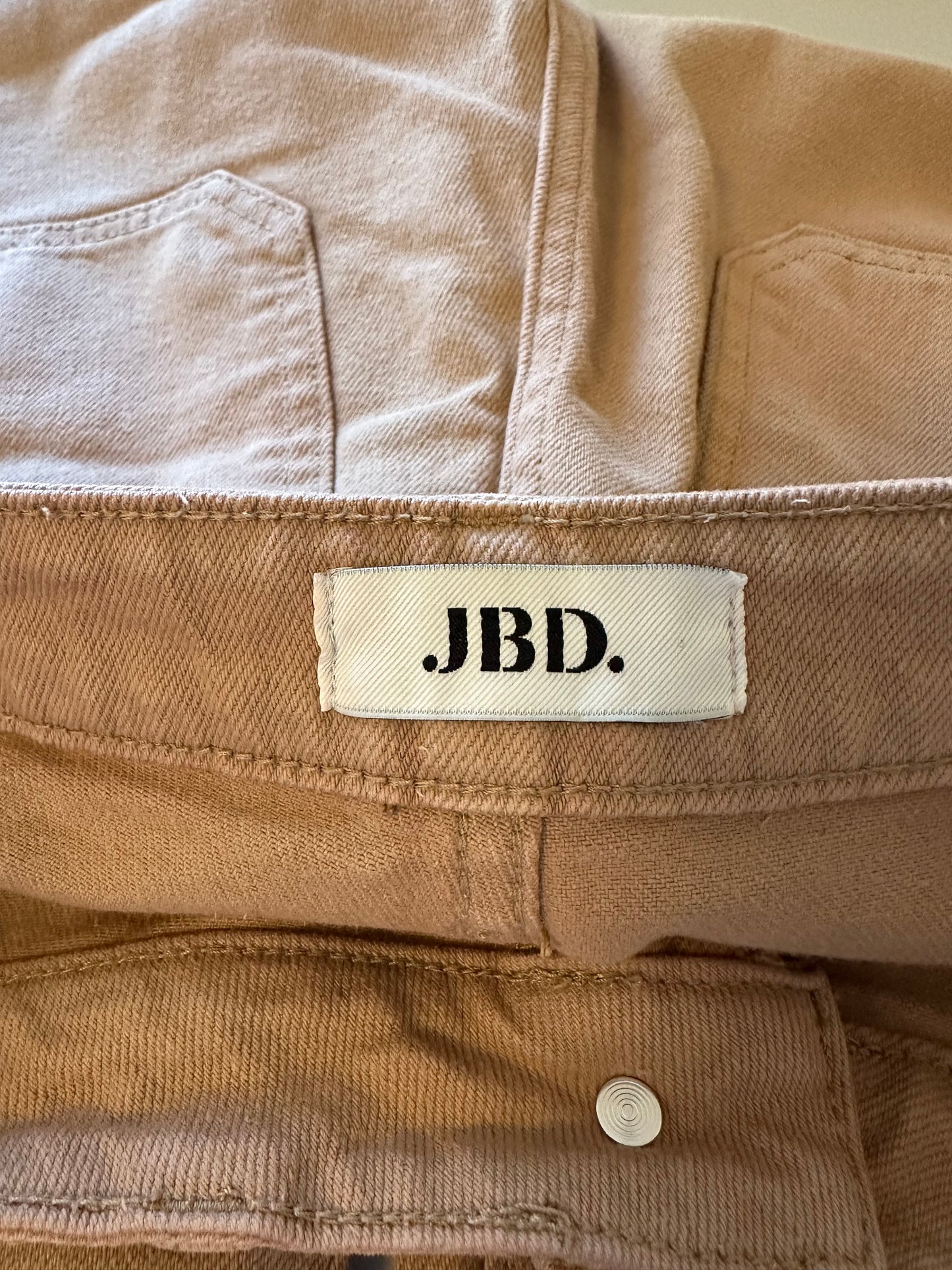 Just Black Light Brown Patch Pocket Denim Wide Leg Pants | Size 27