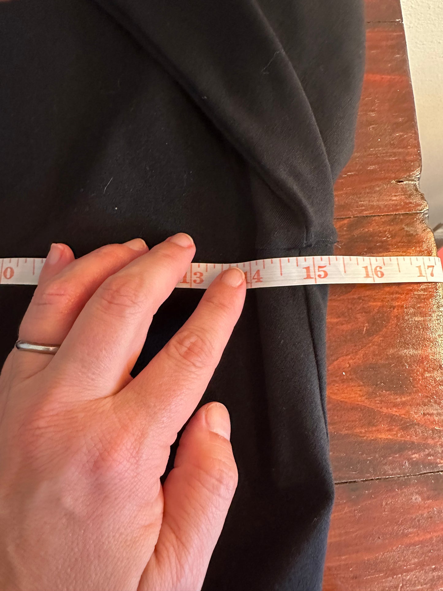 Susana Monaco Black Peplum Top Size Large