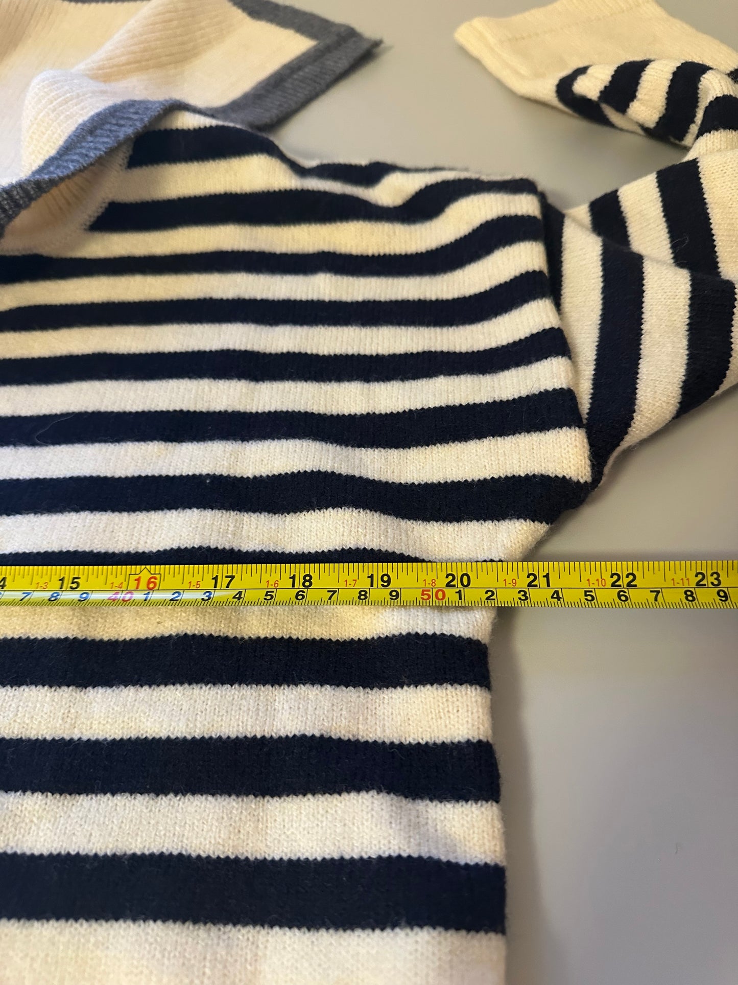 NWT Miou Muse Sailor Collar Striped Cardigan Sweater | Size Medium