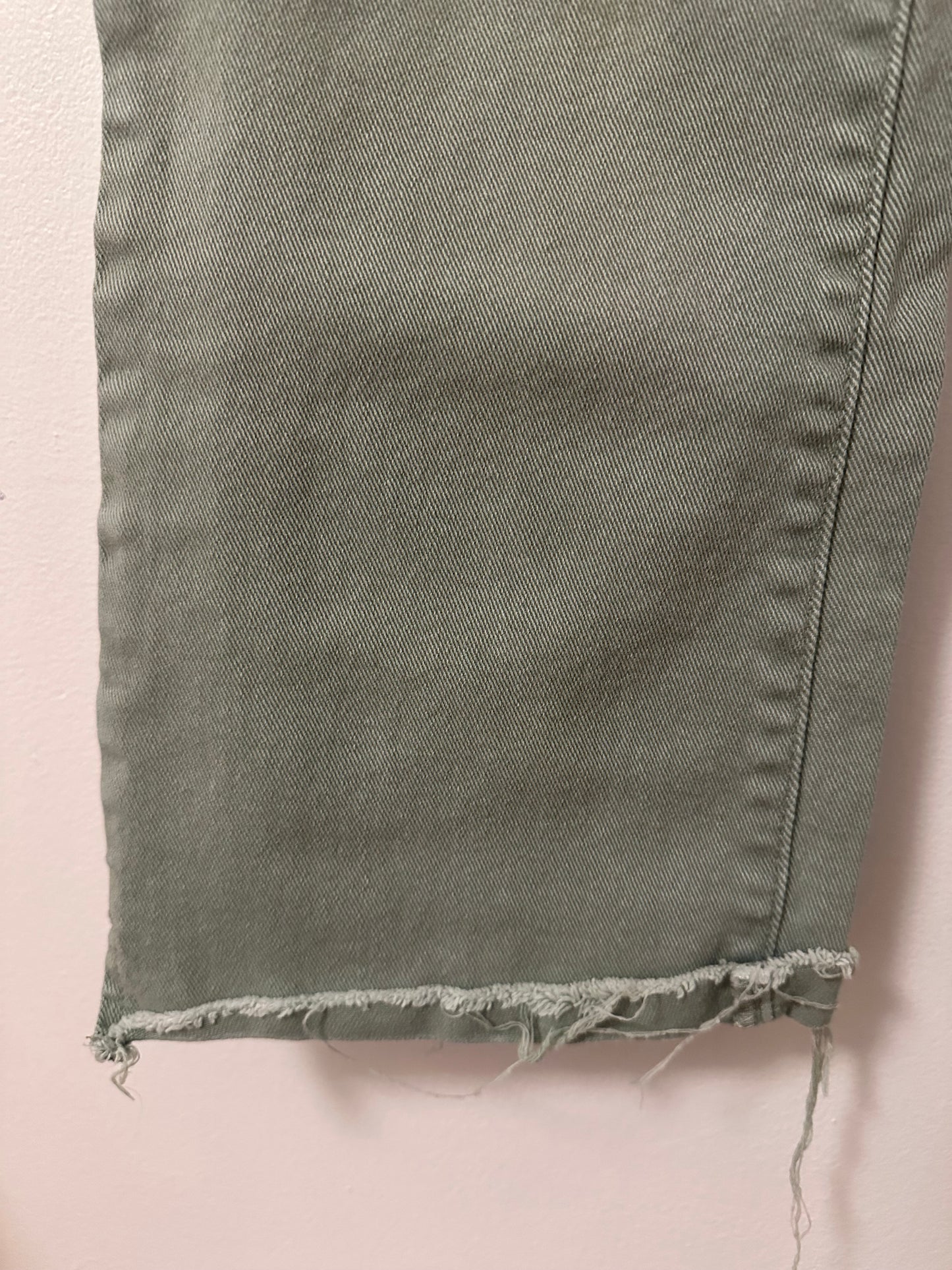 Risen Straight Leg Women's Sage Green Jeans | Size 29