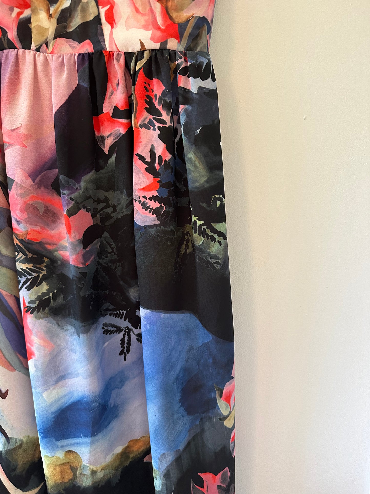 Anthropologie X Corey Lynn Carter Daybreak Floral Midi Dress Women Size 2