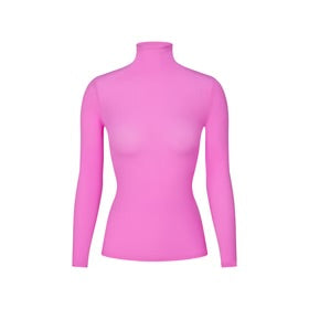 SKIMS Fits Everybody Pink Women's Turtleneck Top Size Small