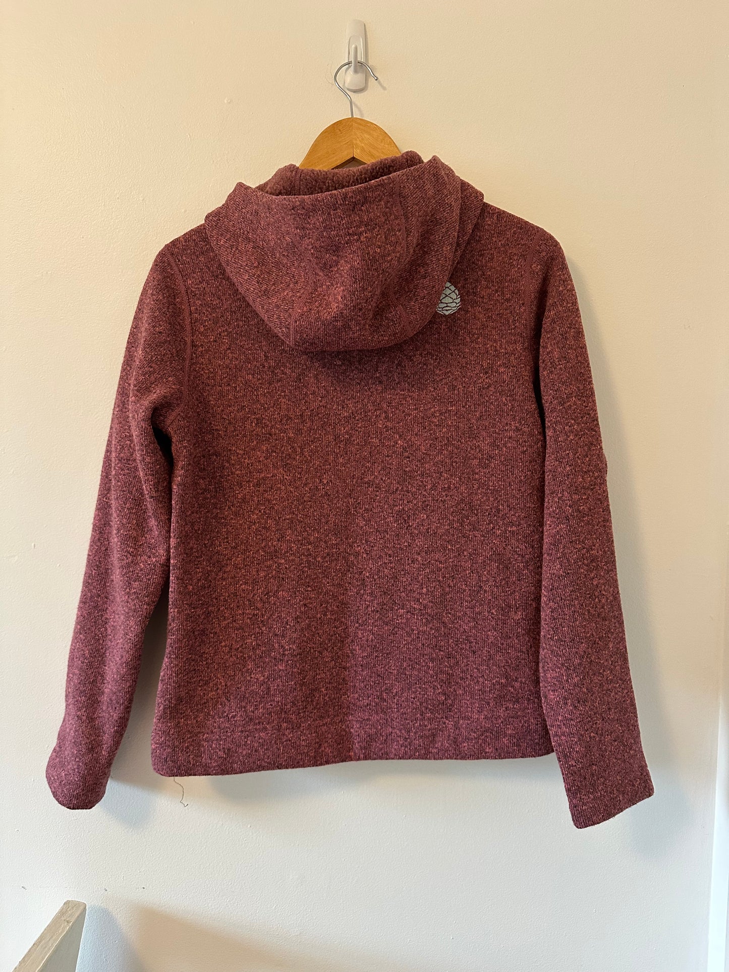 Stio Sweetwater Fleece Full Zip Hooded Jacket in Maroon - Size Small