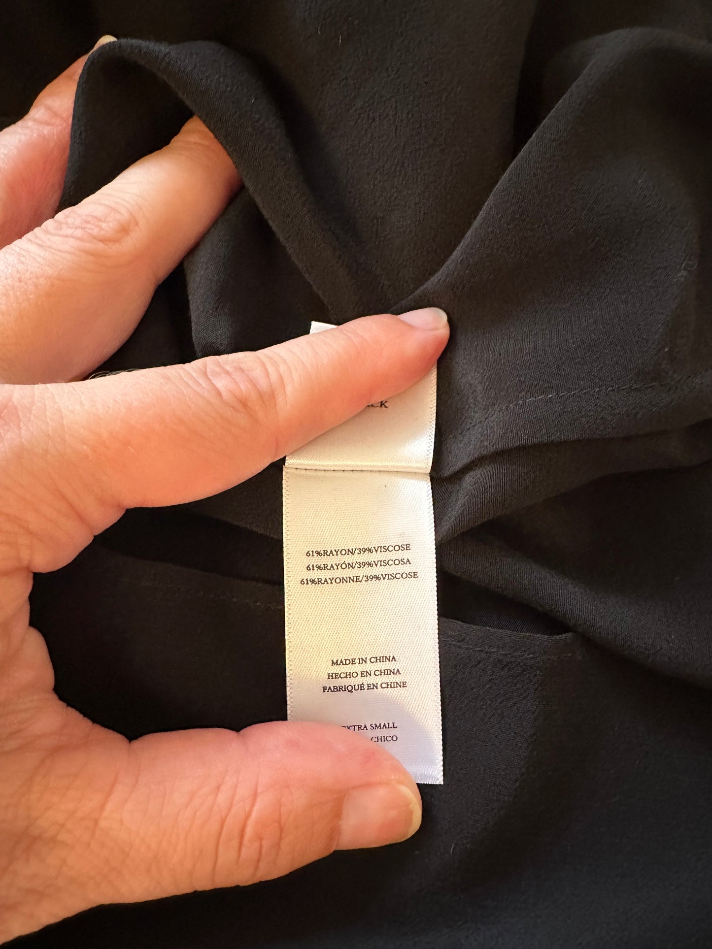 NWT Siera Rails Black V-Neck Mini Dress | Size XS