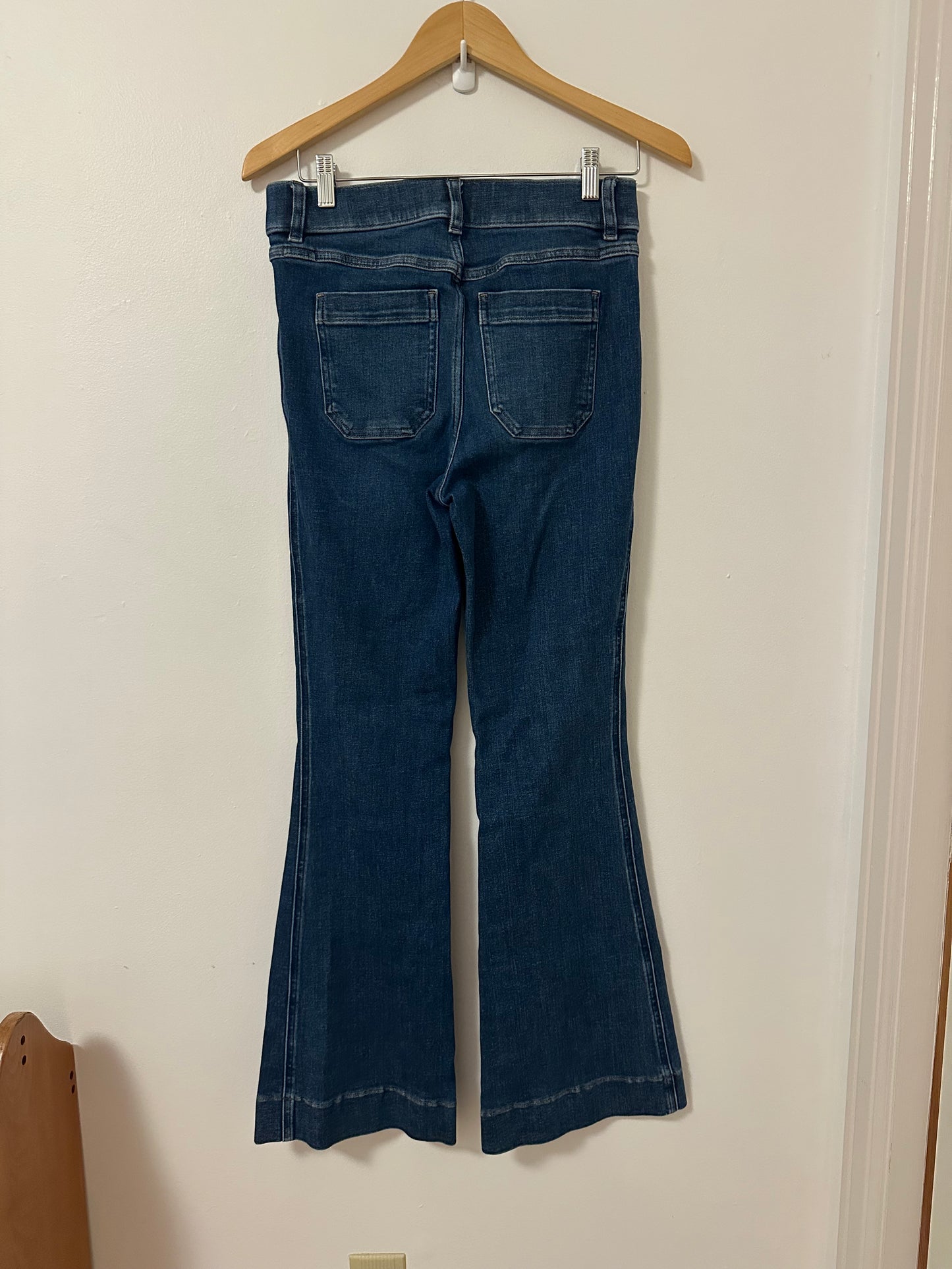 Spanx SPANXshape™ Original EveryWear Flare Jeans with Patch Pockets | Size Medium