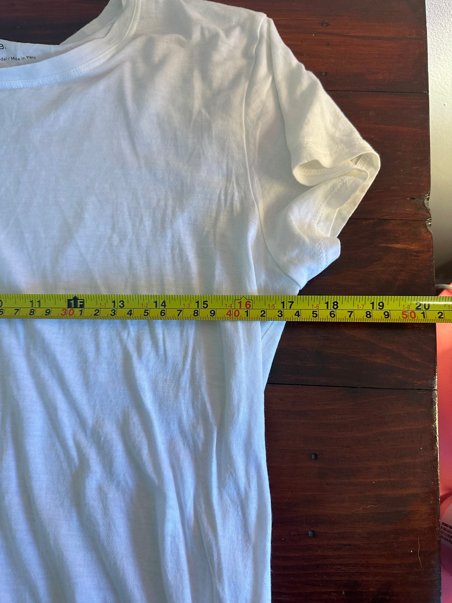 Vince White Pima Cotton and Modal Short Sleeve T-Shirt - Size Large