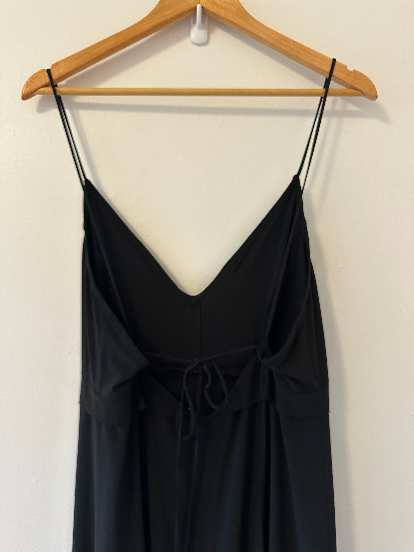 Free People Intimately Black Spaghetti Strap Dress - Size Medium
