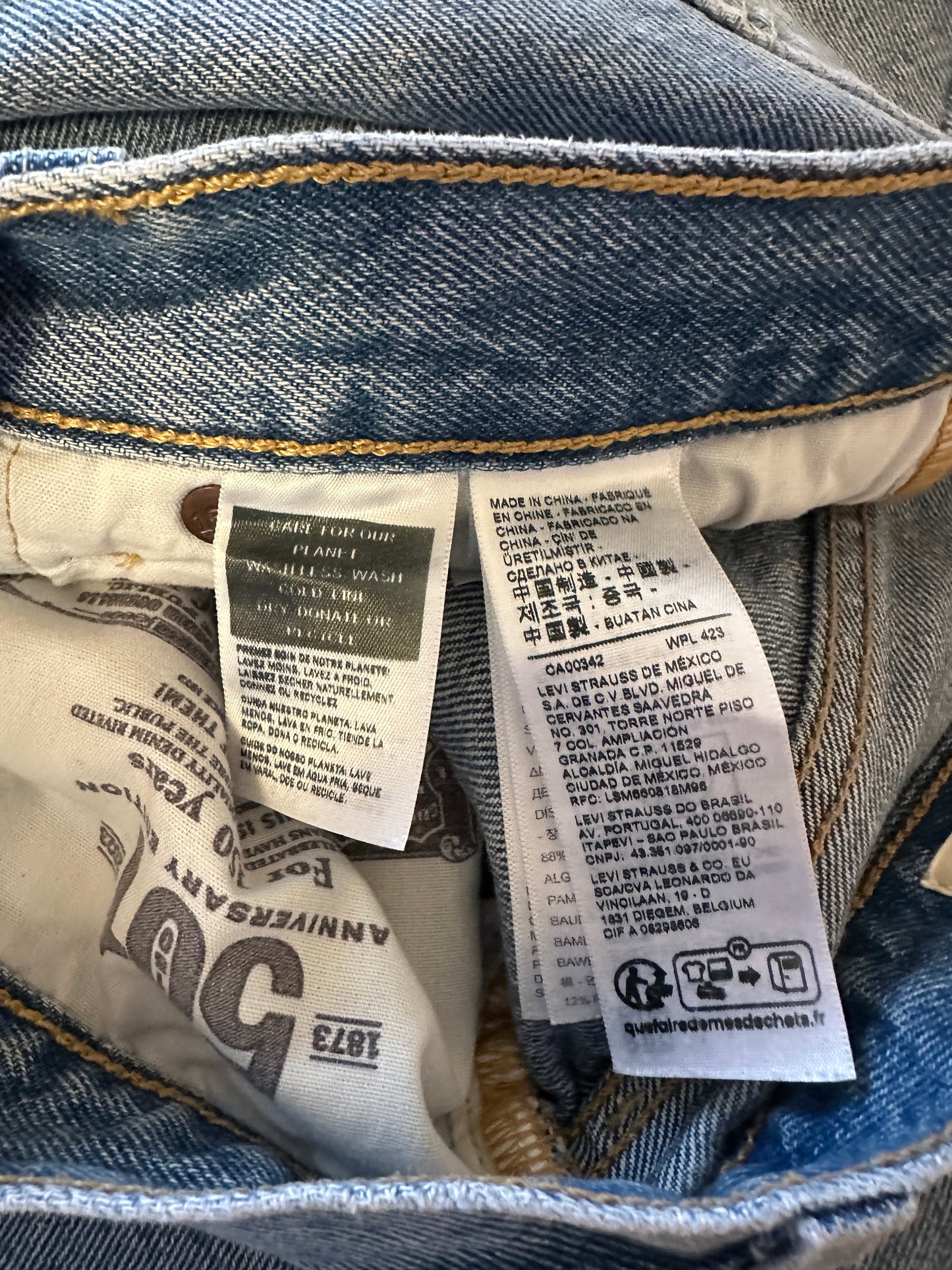 Levi's 501 150th Anniversary 90s Patchwork Jeans Road Tripping | Size 27