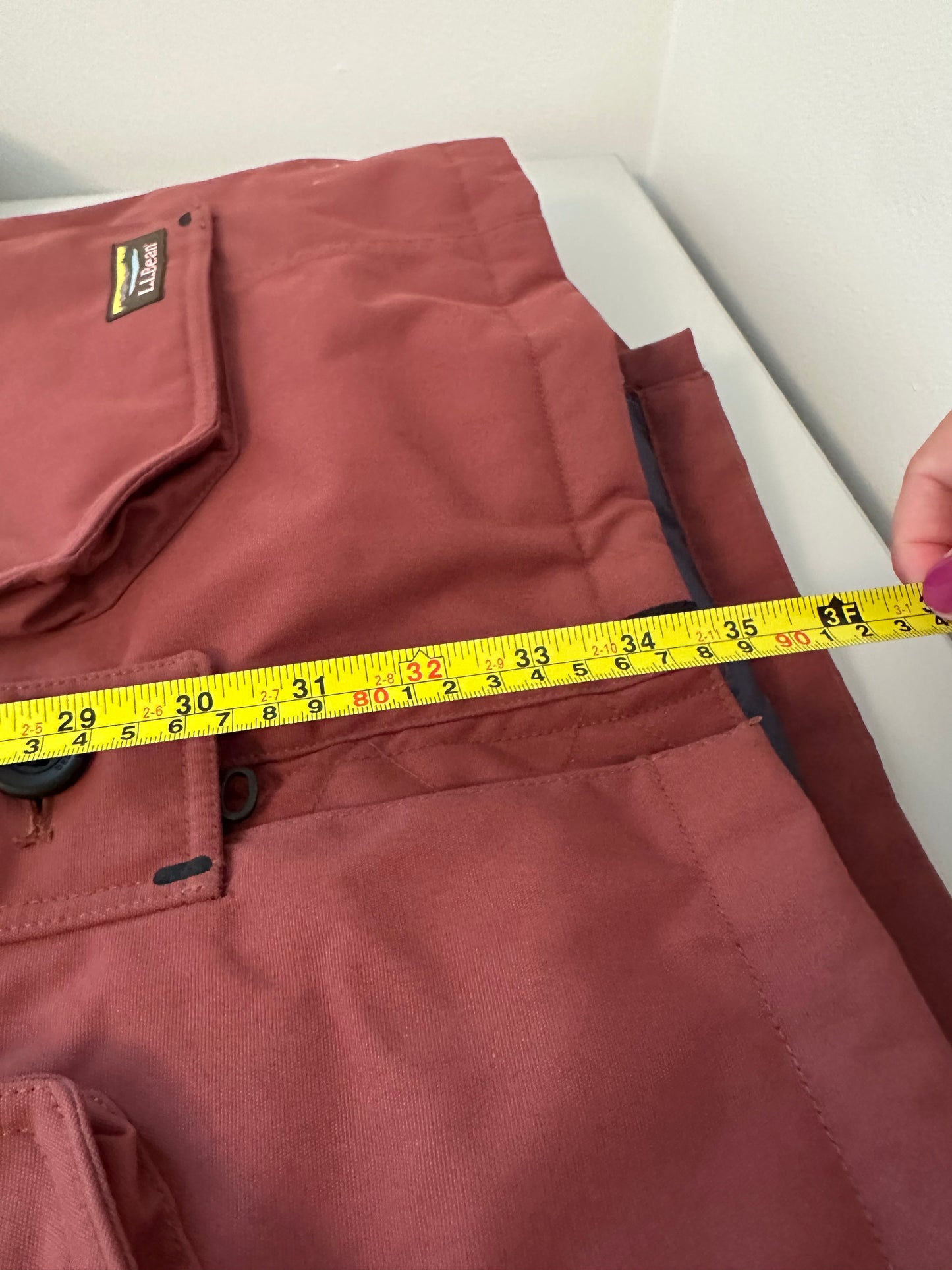 L.L. Bean - Women’s Maroon Maine Mountain Parka with Faux Fur Hood | Size Medium