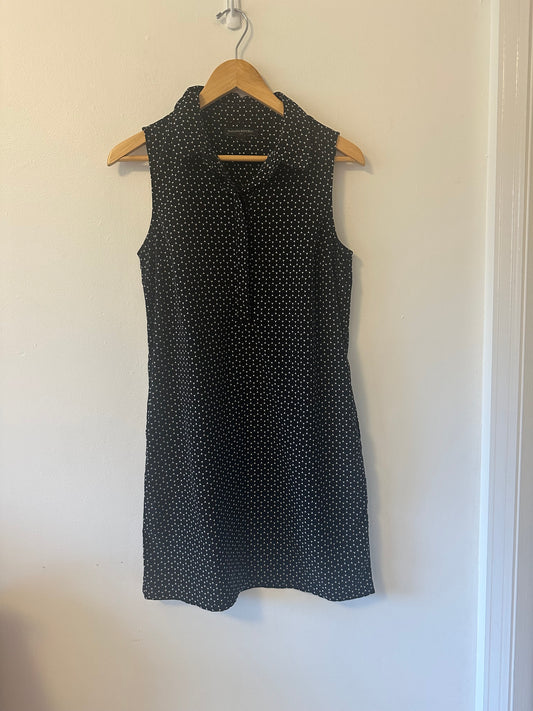 Banana Republic Black and White Sleeveless Mini Dress | Size 4
