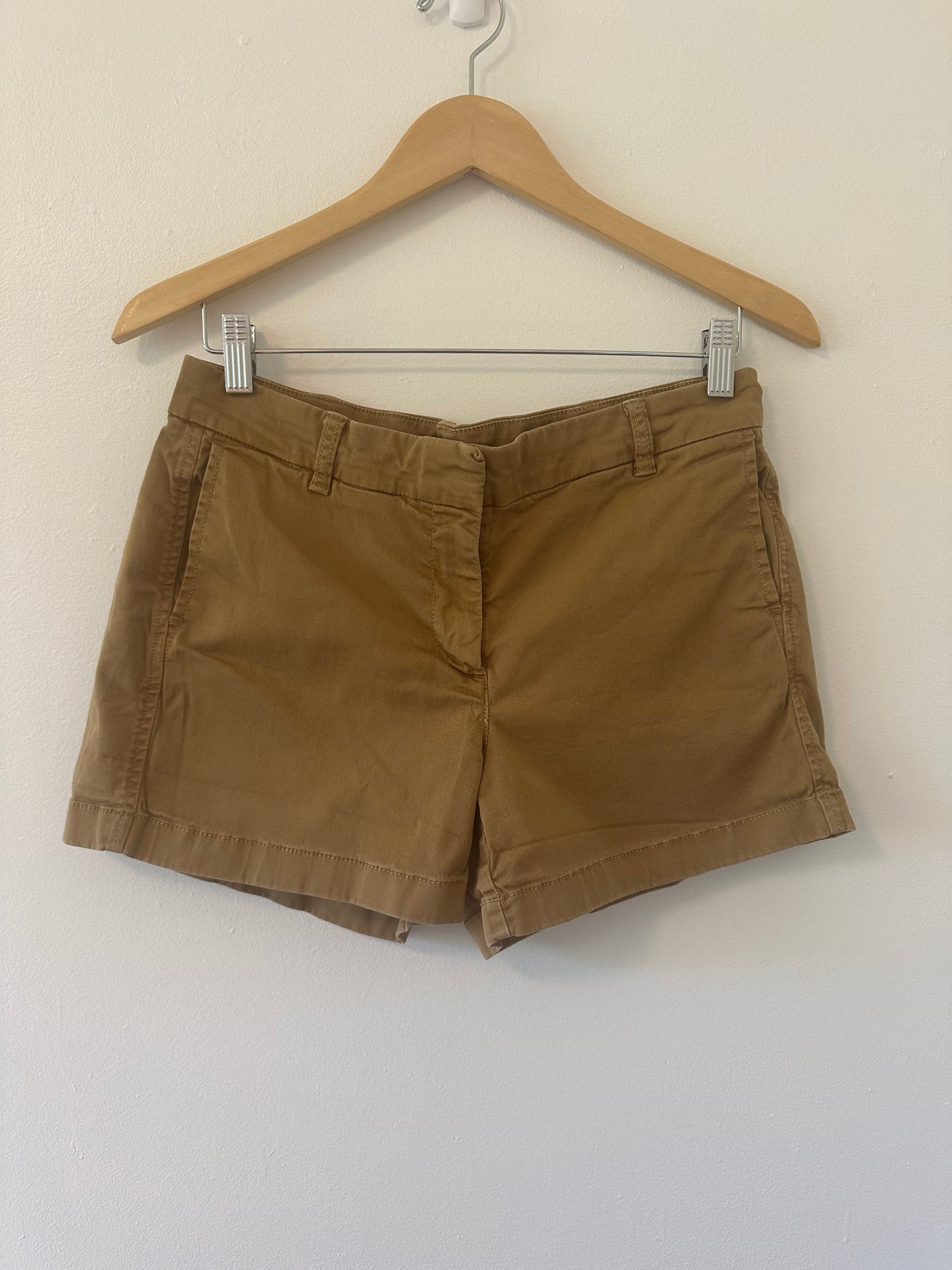 J. Crew Classic Tan Women's Chino Shorts - Size 8