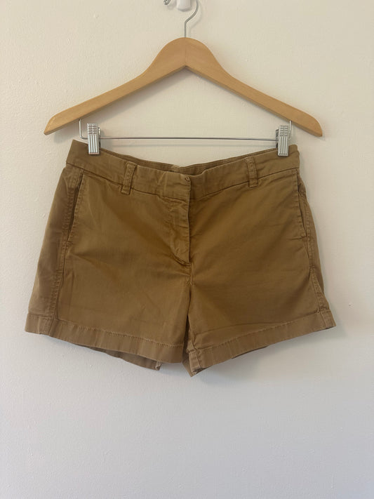 J. Crew Classic Tan Women's Chino Shorts - Size 8