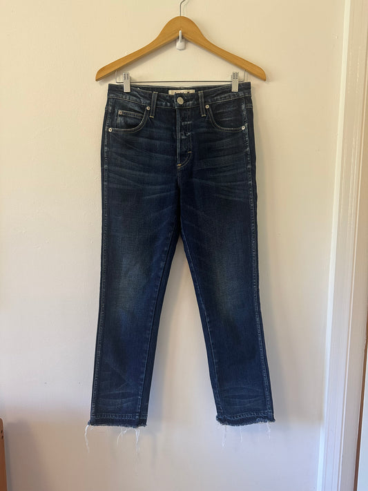 AMO Denim Babe High Rise Cropped Jeans in True Blue | Size 29