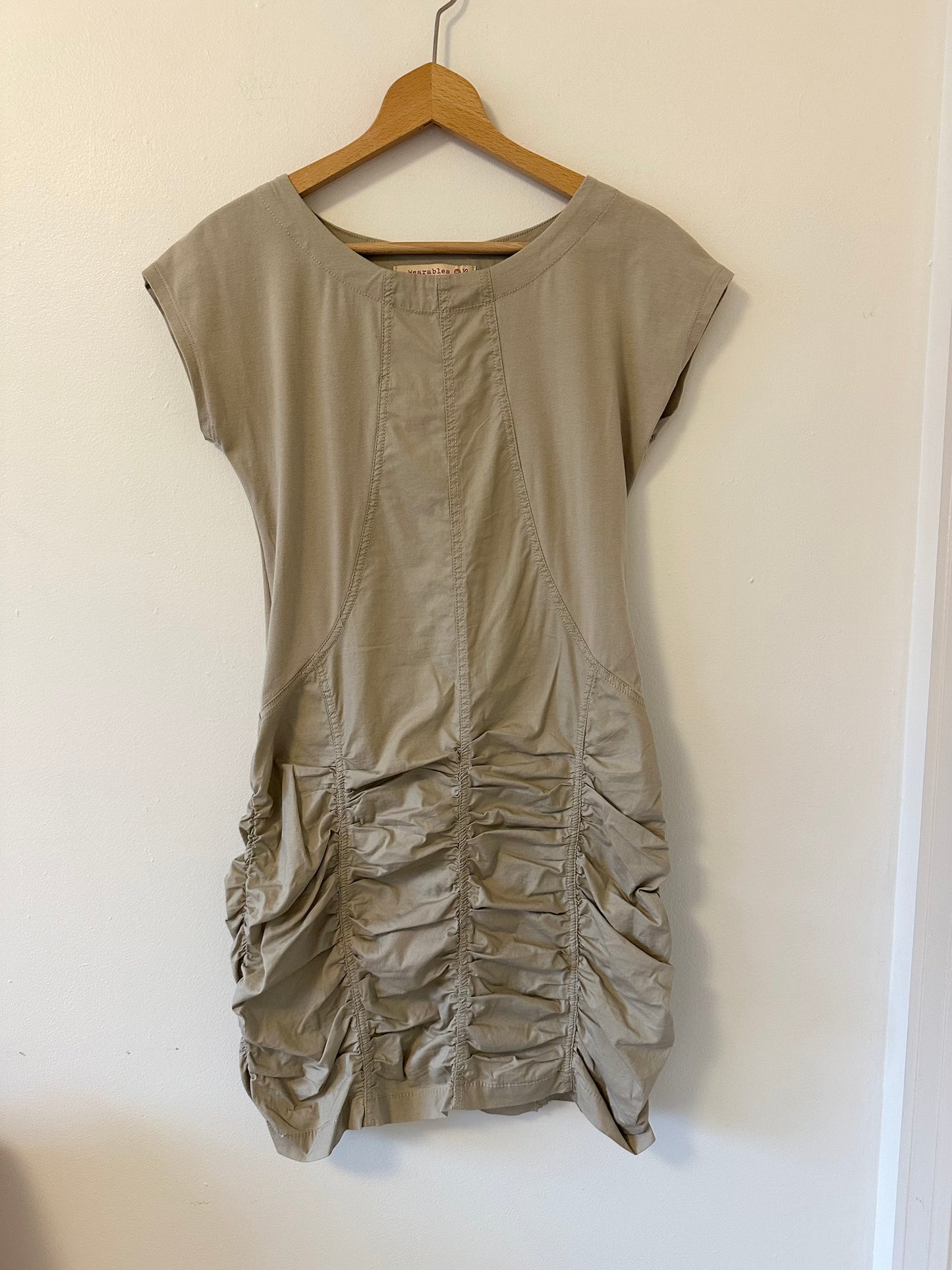 Wearables XCVI Aviana Mini Dress In Truffle | Size XS