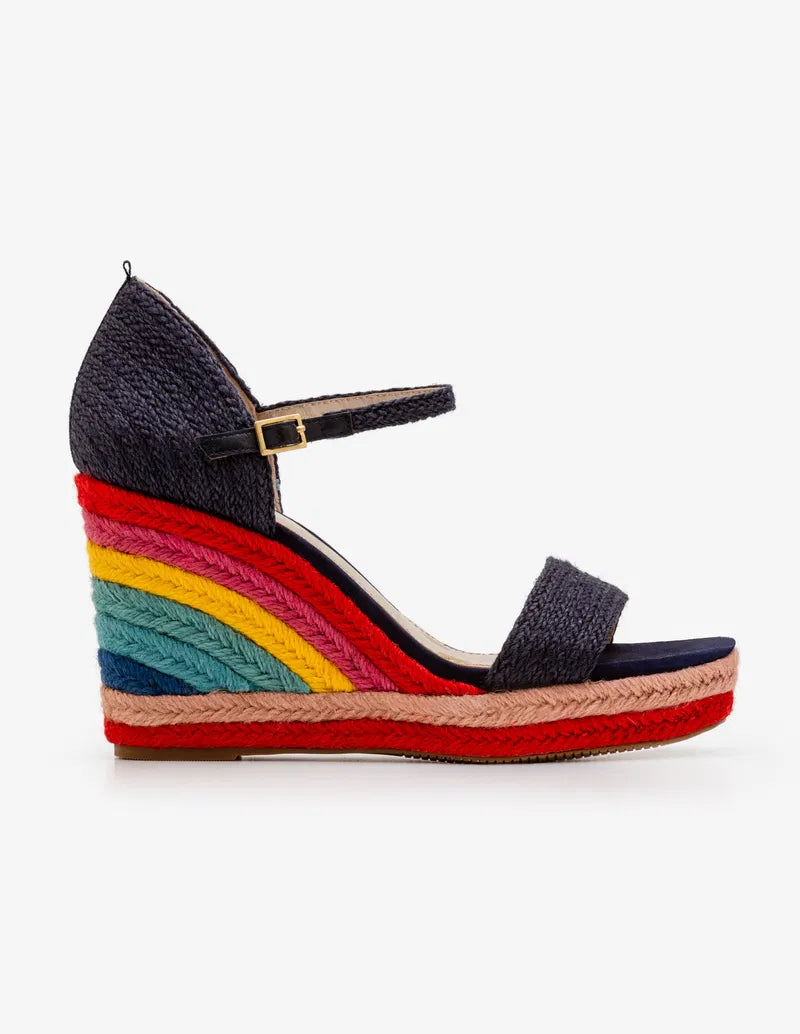 Boden Lily Espadrille Wedge Sandals Size 38