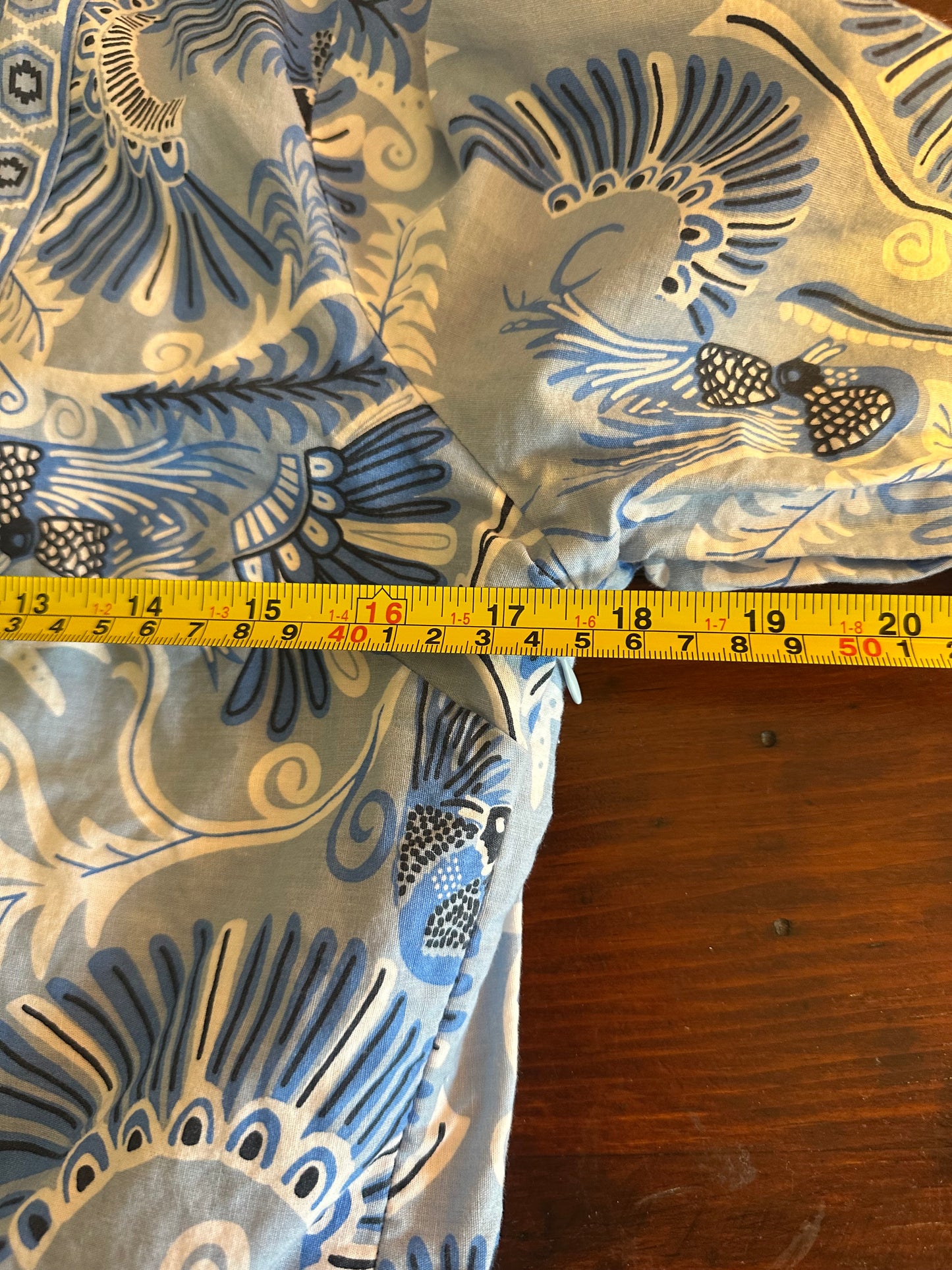 Sail to Sable CK Bradley Kaftan Dress in Peacock Paisley Blue - Size Medium