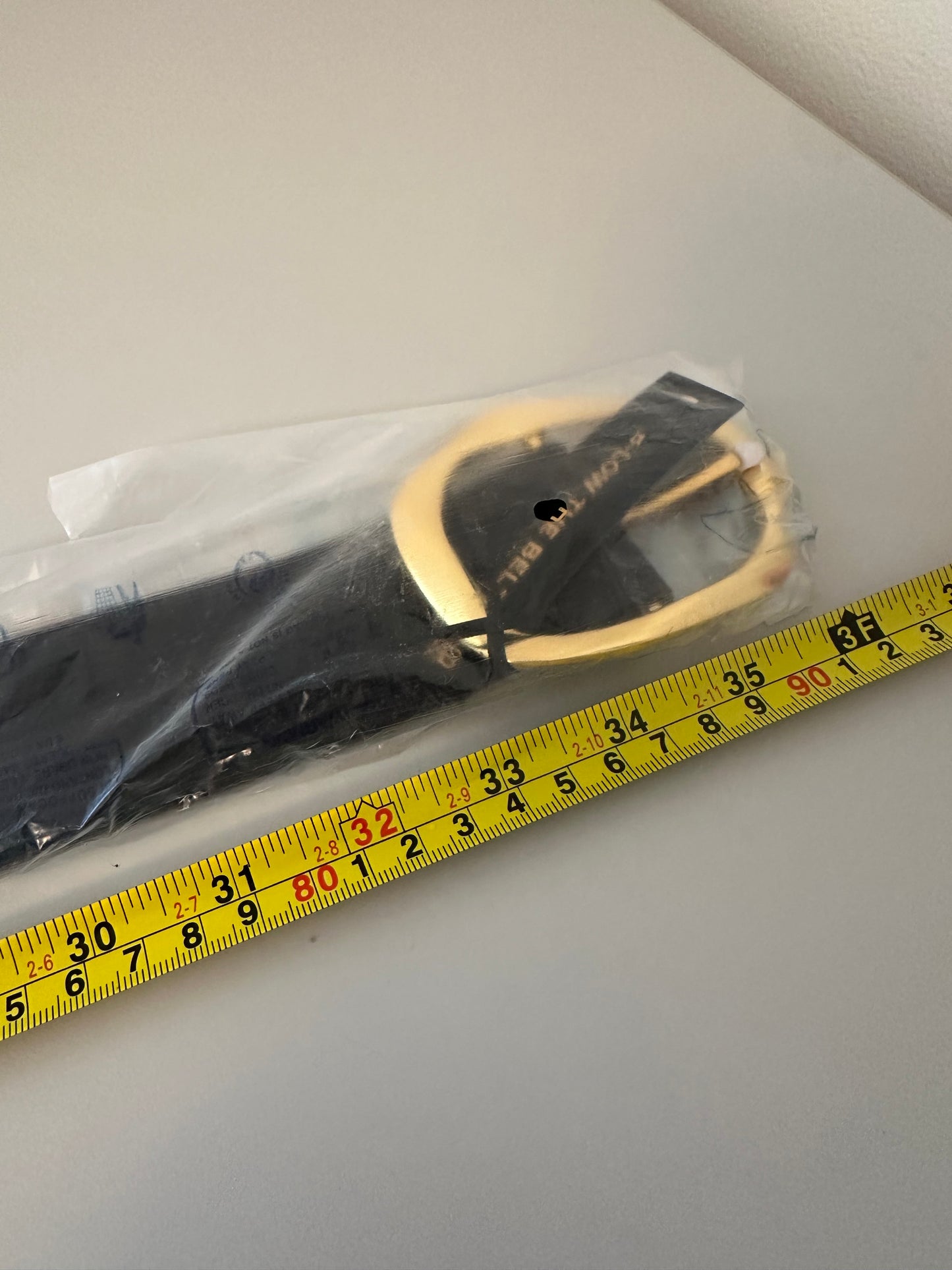 NWT B-Low the Belt Edmond Black Belt with Gold Buckle | Size Small