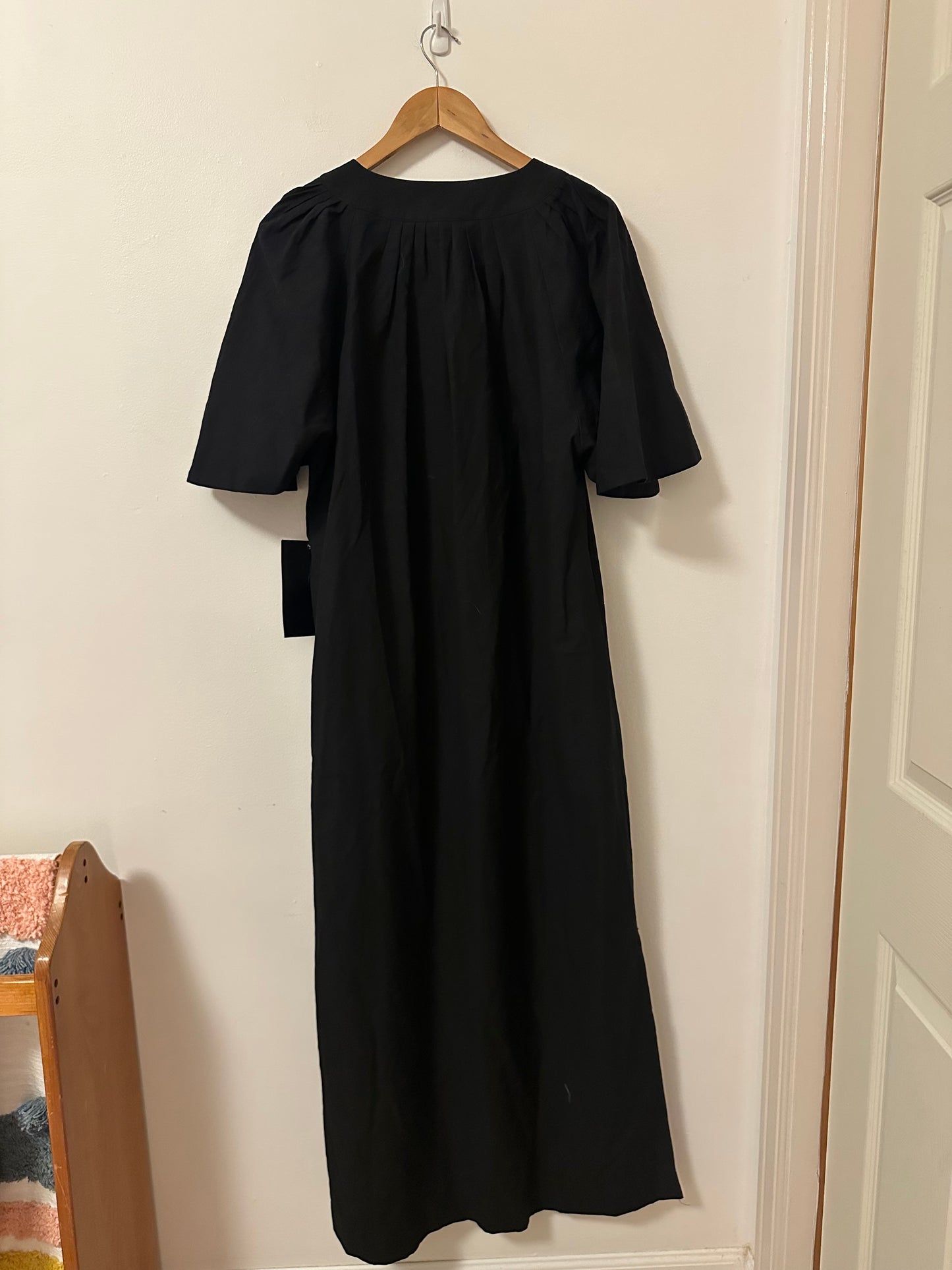 NWT Pomander Tuckernuck Place Black Finley Flutter Sleeve Maxi Dress | Size XXL