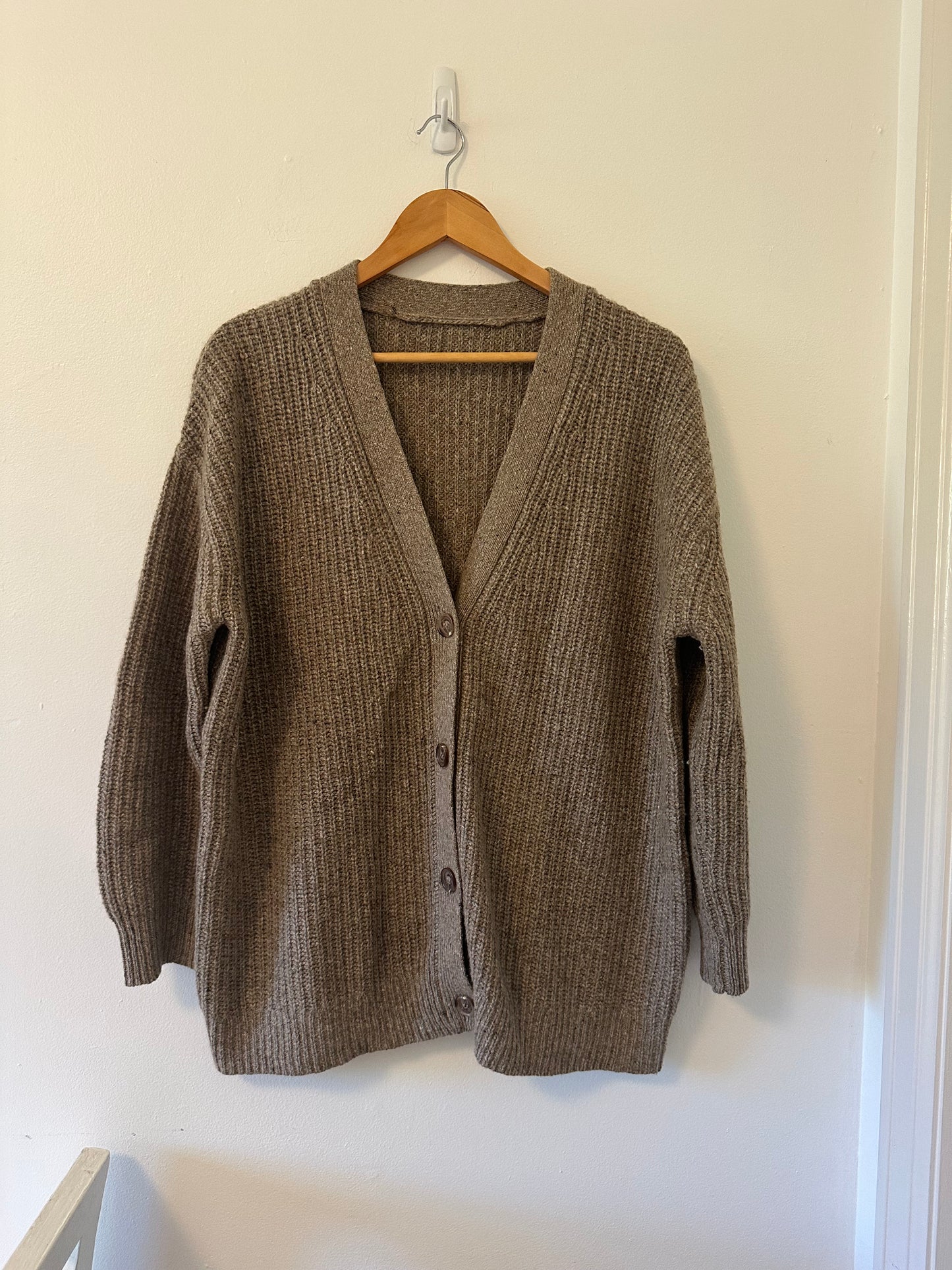 Jenni Kayne Taupe Knit Cocoon Cardigan