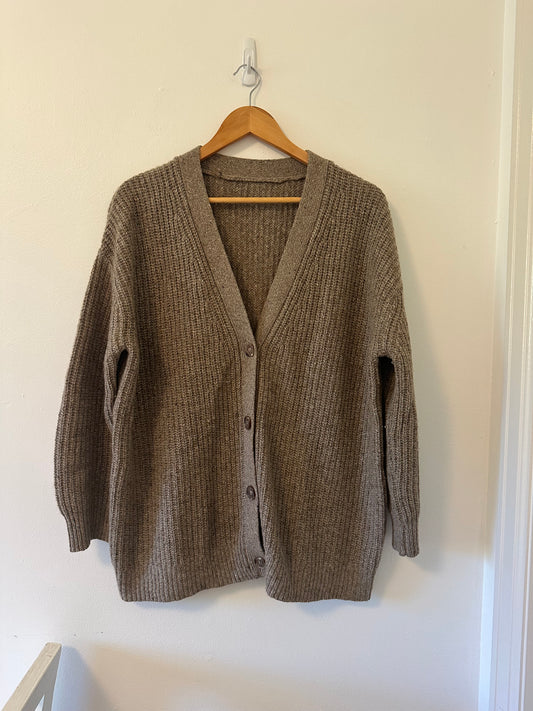 Jenni Kayne Taupe Knit Cocoon Cardigan
