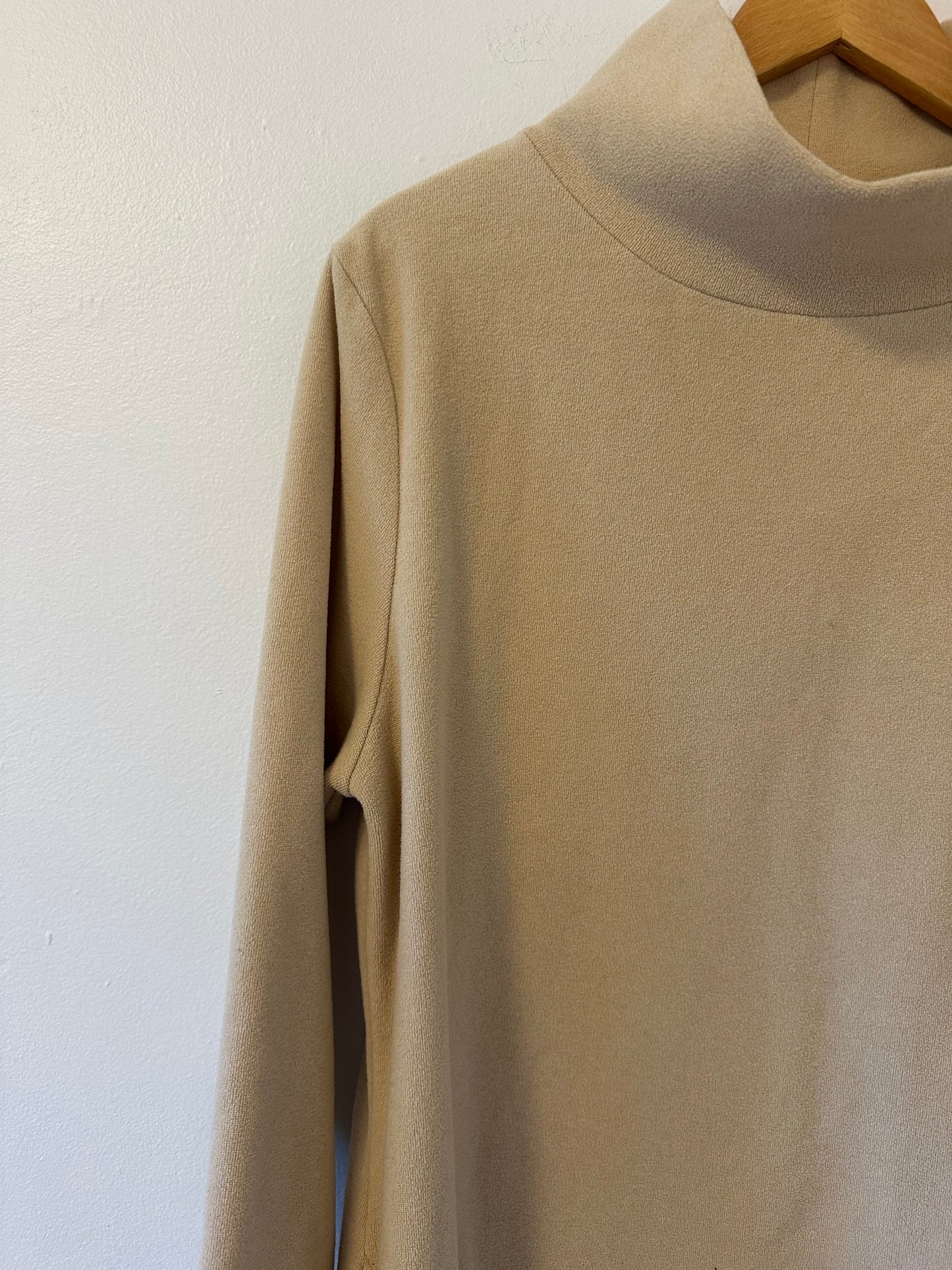 Dudley Stephens - Beige Fleece Greenpoint Turtleneck | Size XL