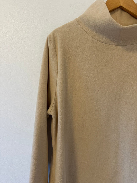 Dudley Stephens - Beige Fleece Greenpoint Turtleneck | Size XL