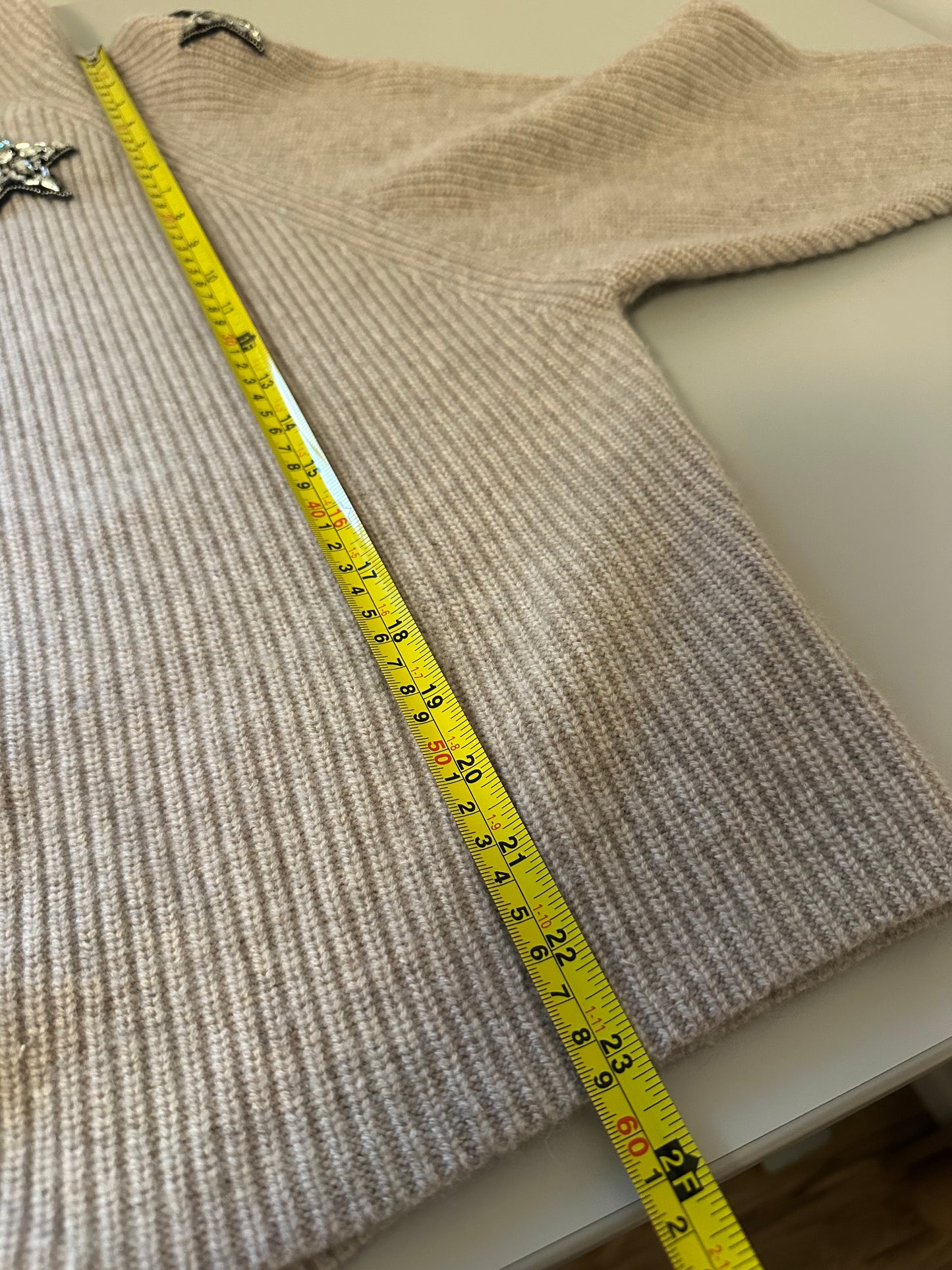 Never a Wallflower Seeing Stars Relaxed Fit Turtleneck Sweater | Size Large