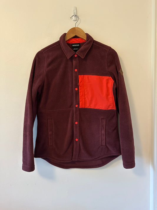 Burton Hearth Snap Up Fleece in Port Royal | Size Small