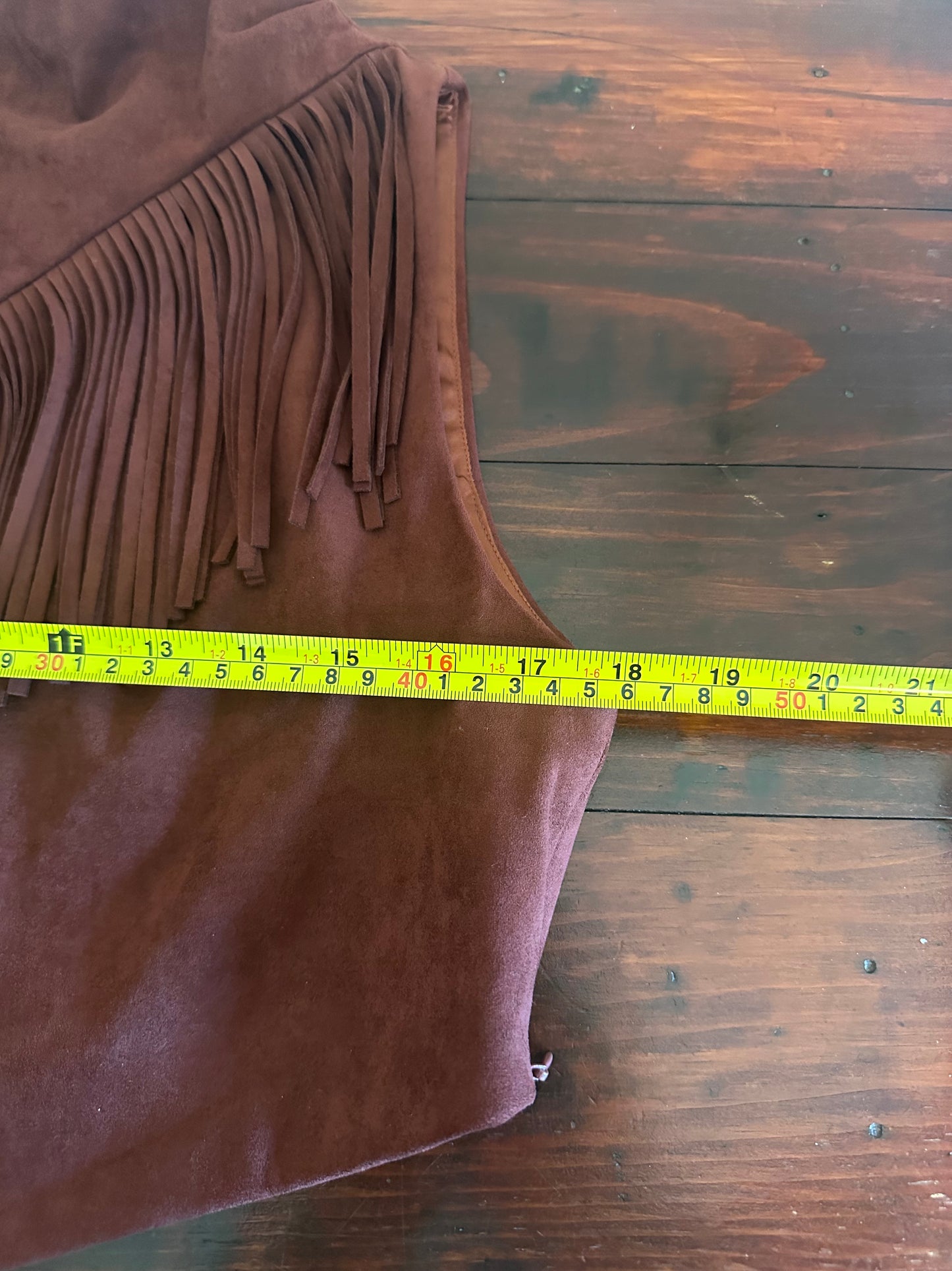 JW Pei Adeline Asymmetric Fringe Sueded Top in Burgundy - Size 8