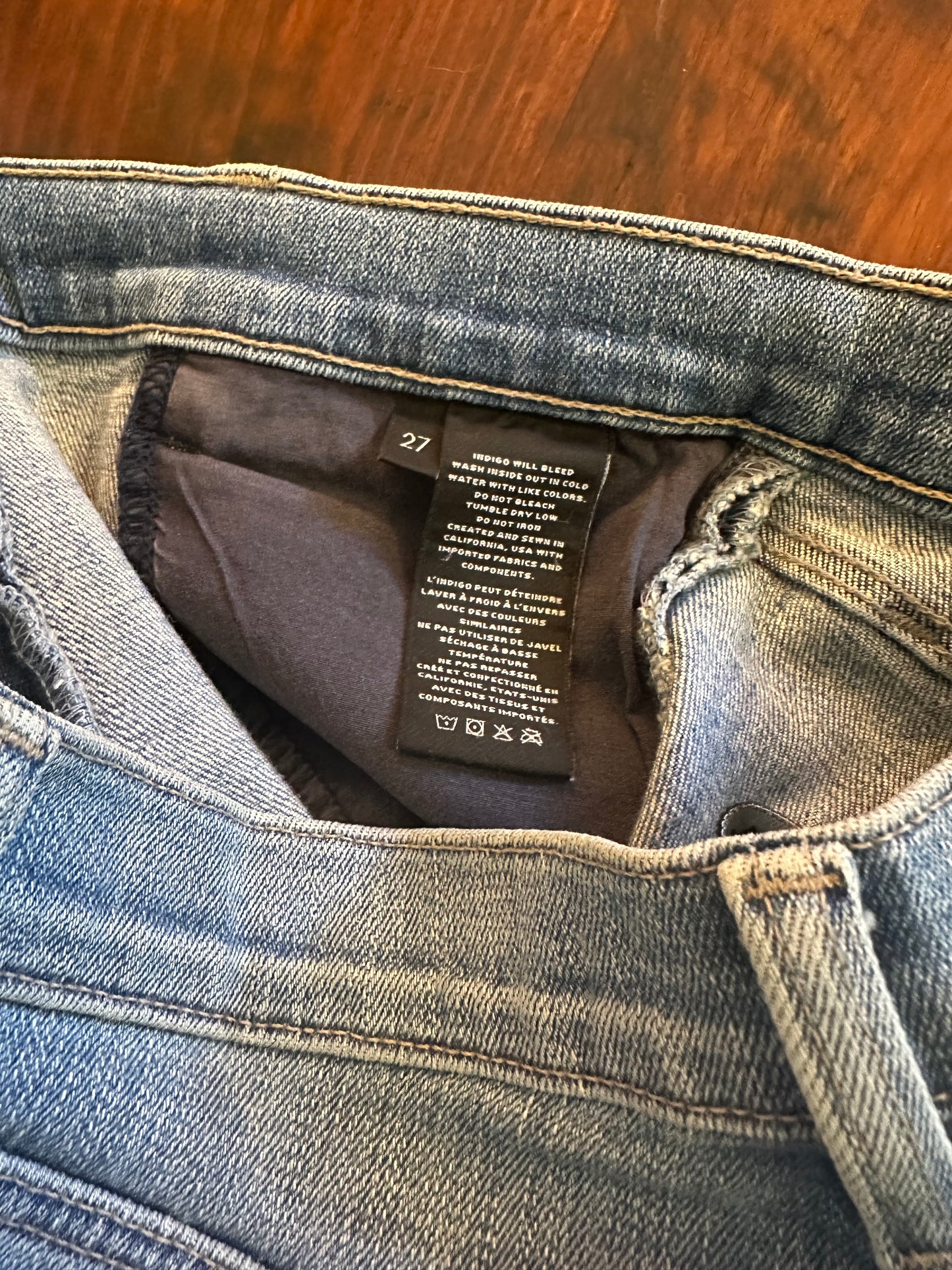 J Brand Alana Classic Blue Denim Jeans Size 27