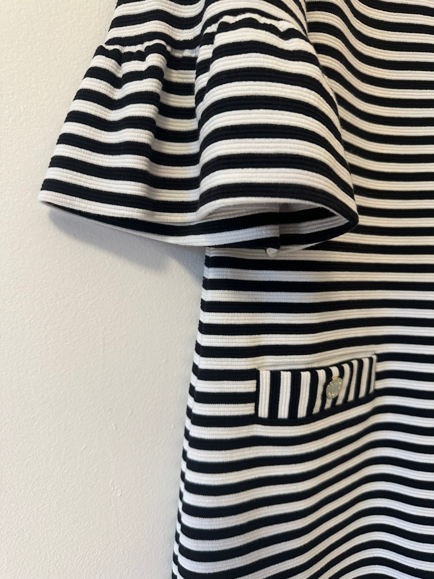 Lilly Pulitzer Alden Striped Black and White Dress - Size Large