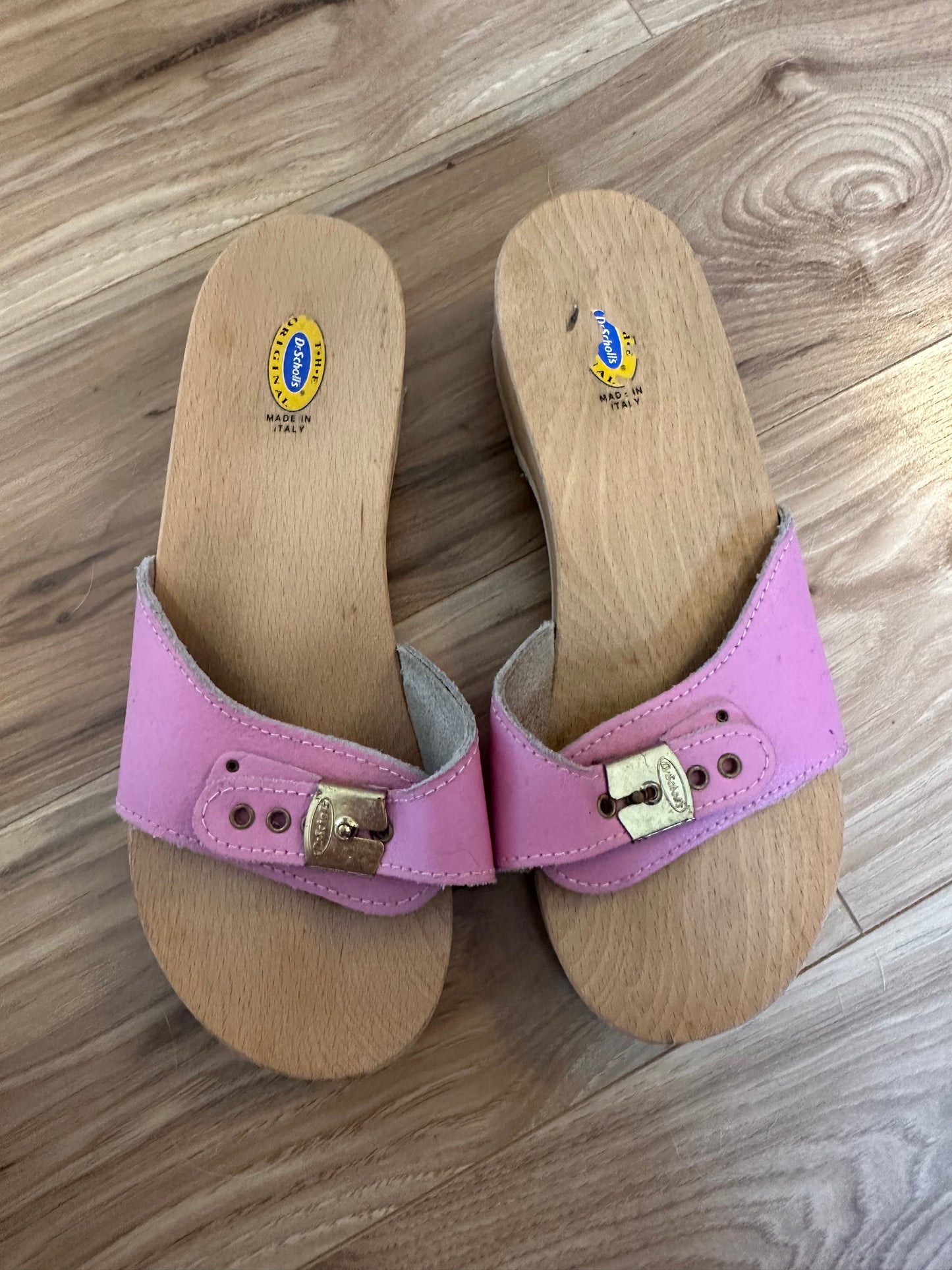Dr. Scholl's Original Sandal in Pink Leather - Size 8