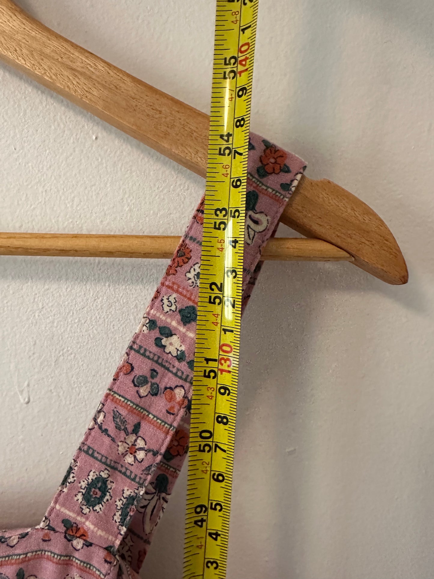 Knox Rose Boho Smocked Maxi Dress in Pink Print | Size Medium