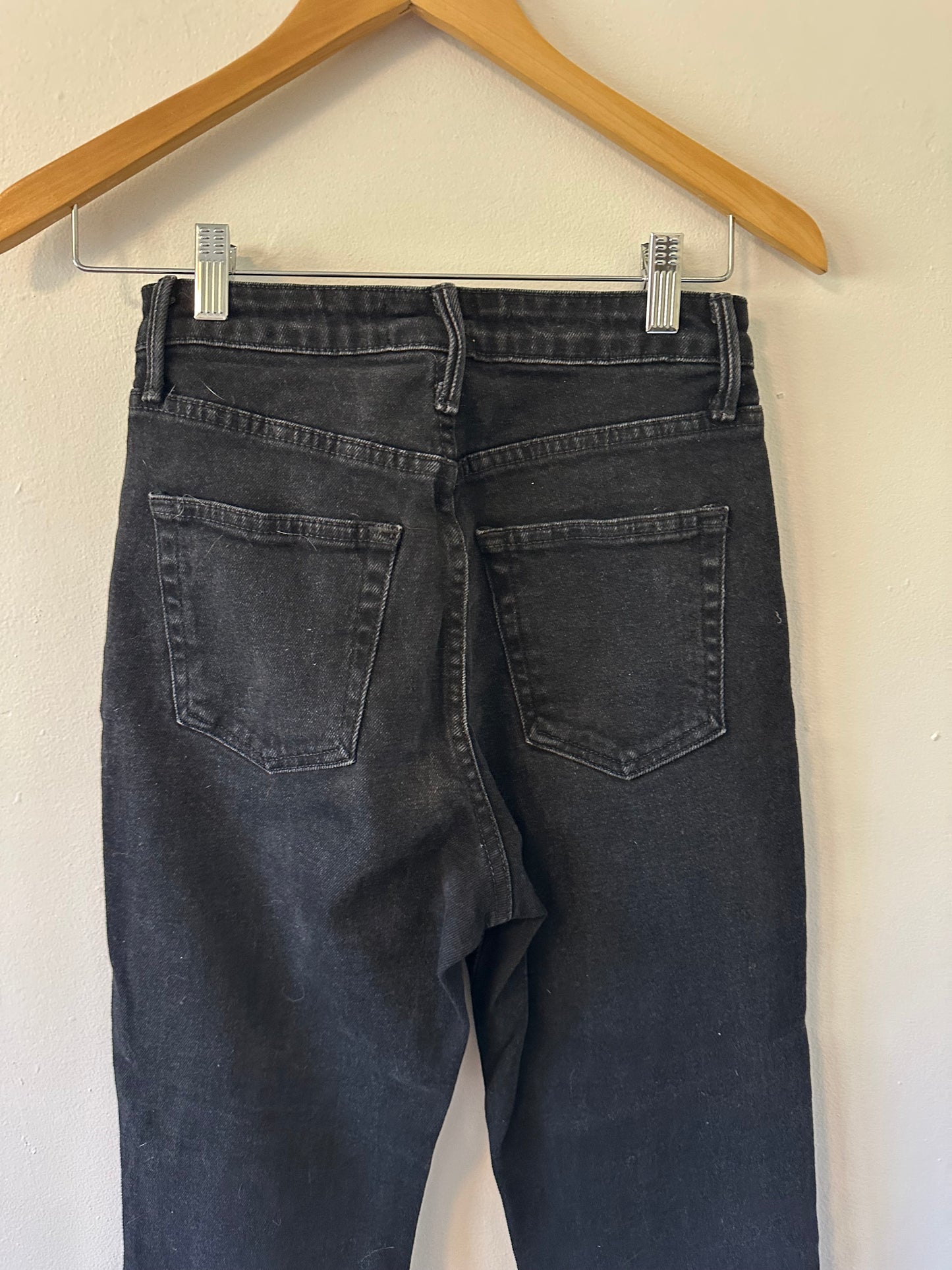 Just Black High Rise Bootcut Black Denim Jeans | Size 26