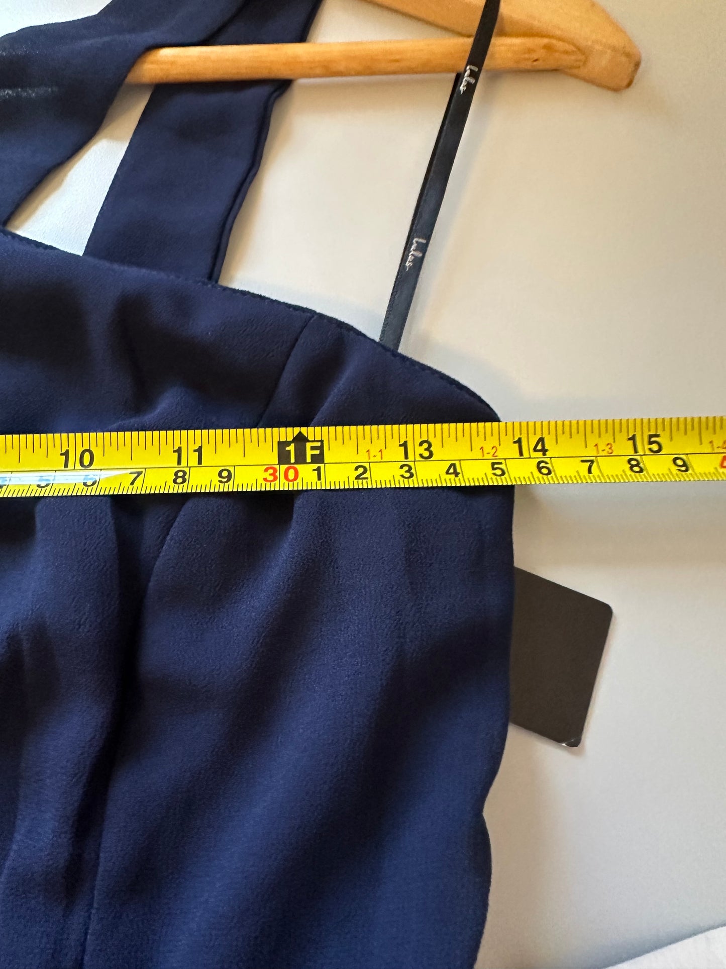 NWT Lulus Air of Romance Navy Blue Maxi Dress | Size Small