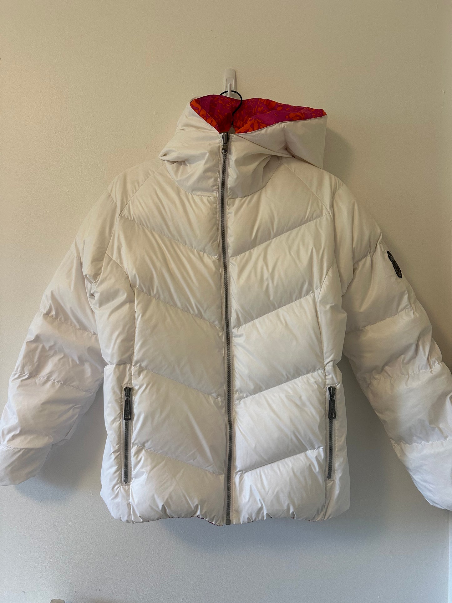 Skea Reversible White Down Filled Puffer Jacket - Size 6