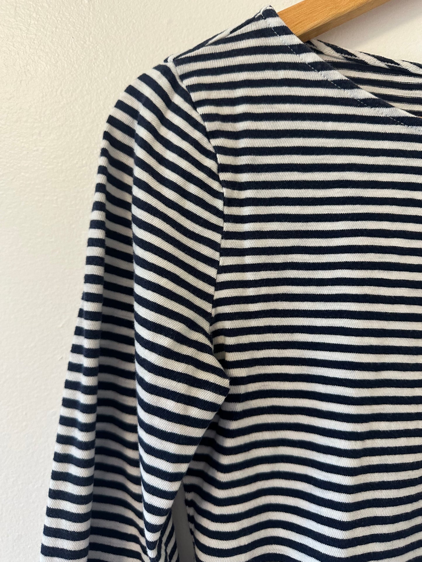 J.CREW Women's Striped Long Sleeve Boatneck T-Shirt Size Small