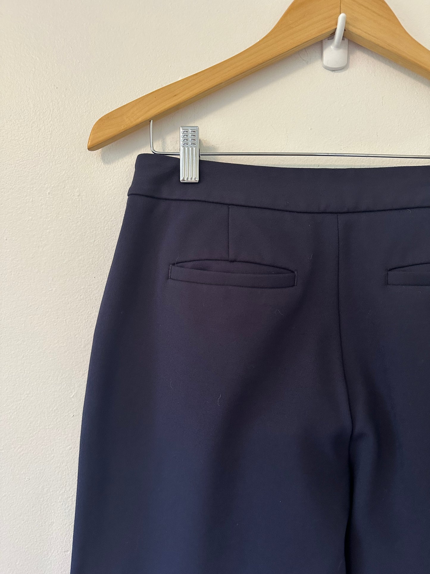 Boden Wide-Leg Ponte Pants in Navy | Size 12P