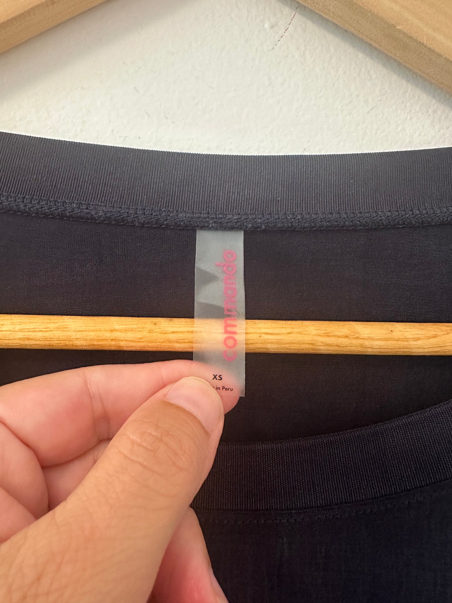 Commando Black Butter Cropped Boxy Women's Top - Size XS