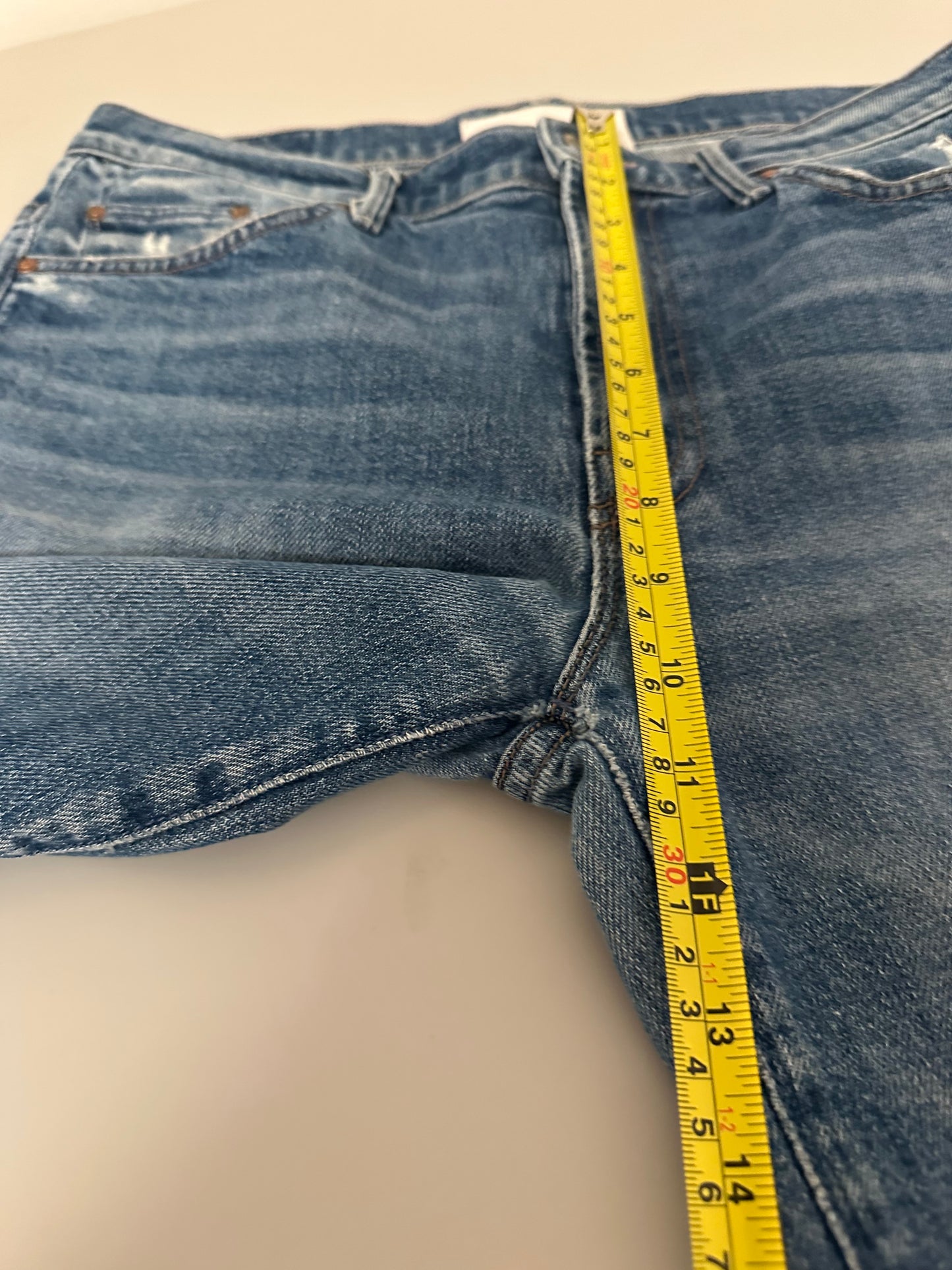 MOTHER The Insider Crop Step Chew Distressed Ankle Jeans | Size 29