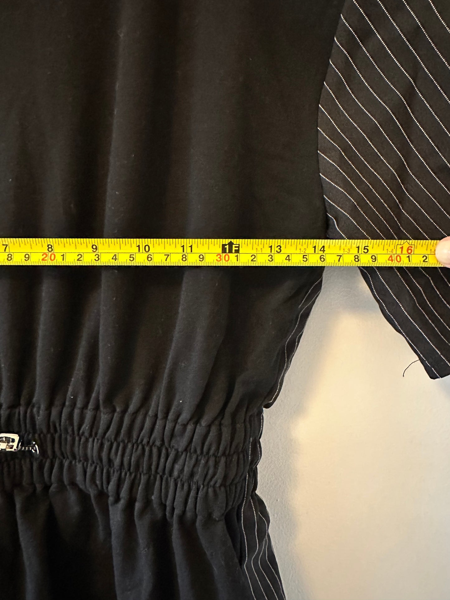 Maniere De Voir Asymmetrical Striped Mini Dress - Size 4